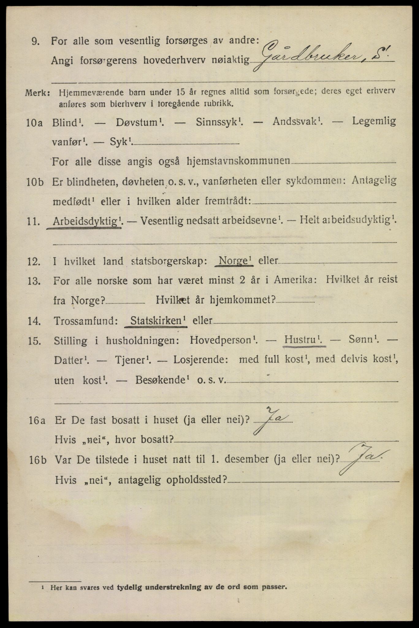 SAKO, 1920 census for Rollag, 1920, p. 2503