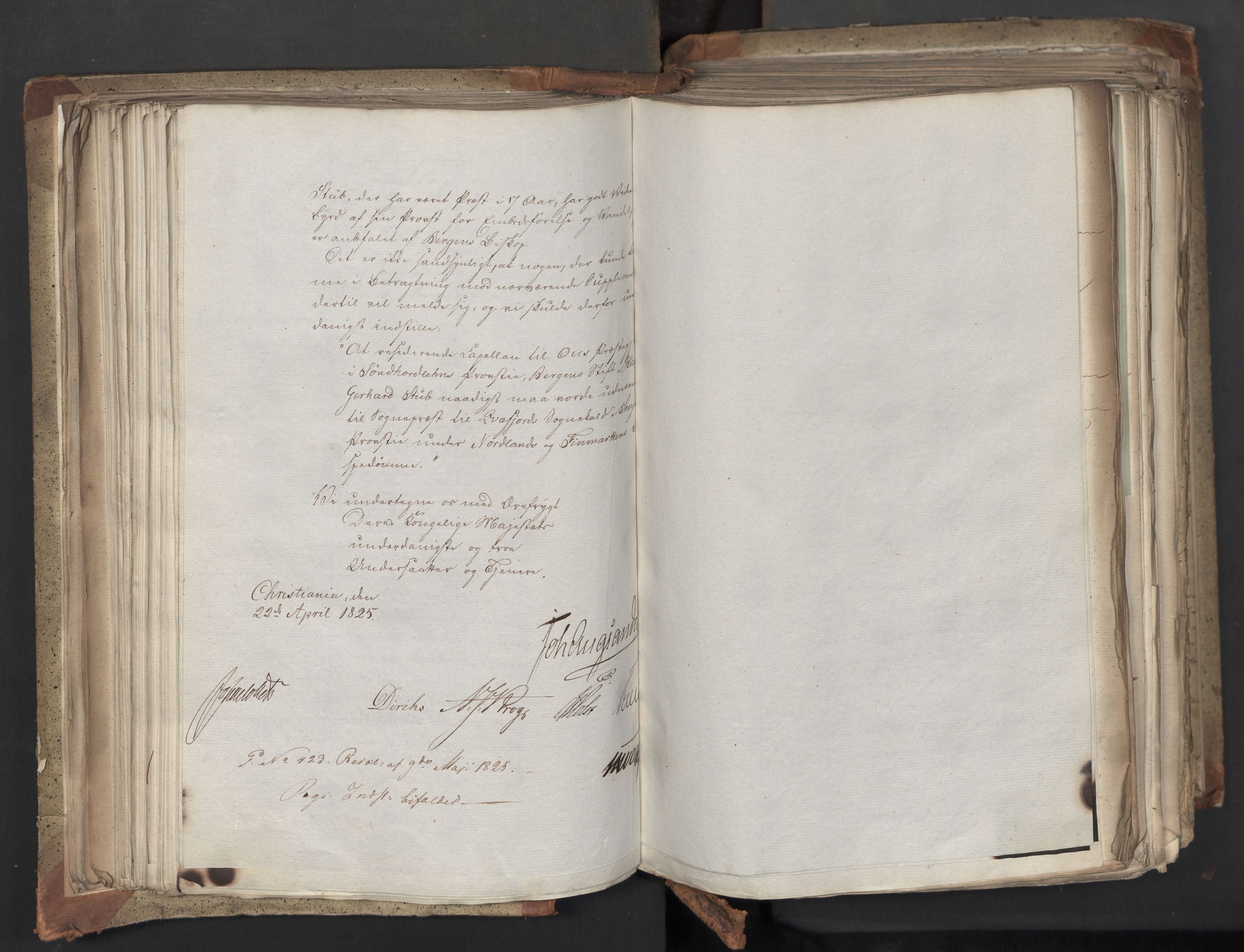 Statsrådsavdelingen i Stockholm, AV/RA-S-1003/D/Da/L0042: Regjeringsinnstillinger nr. 2467-2705, 1825, p. 160