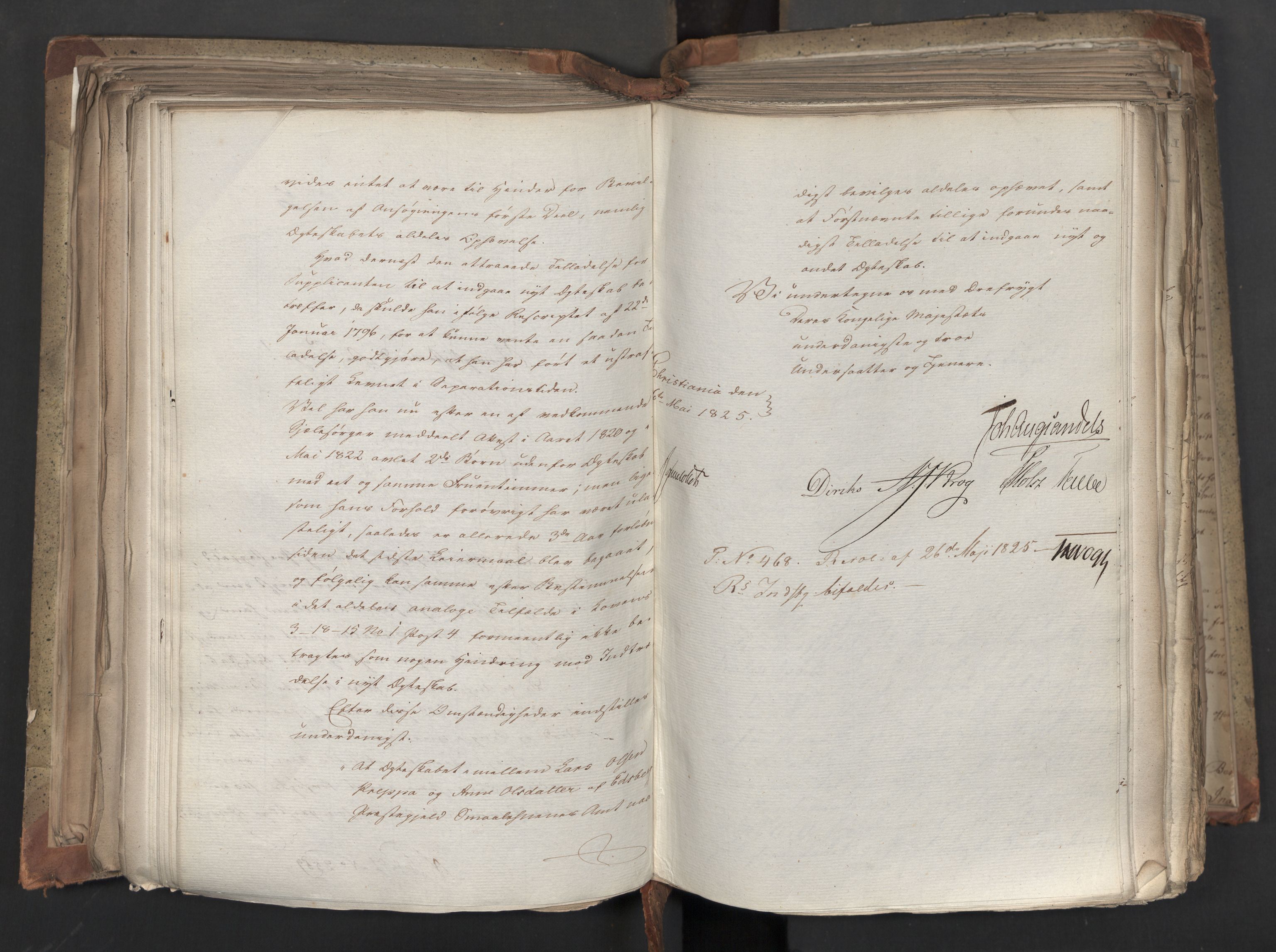 Statsrådsavdelingen i Stockholm, AV/RA-S-1003/D/Da/L0042: Regjeringsinnstillinger nr. 2467-2705, 1825, p. 274