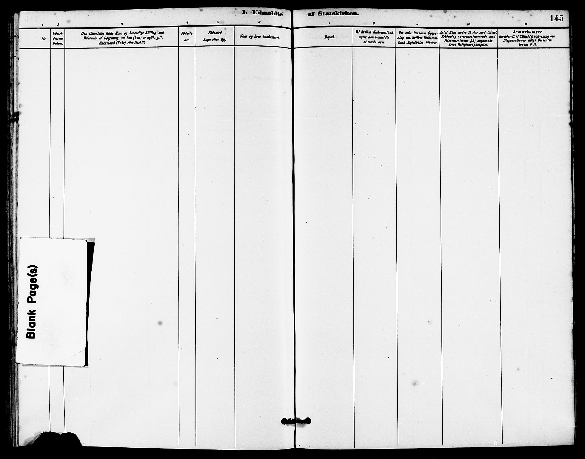 Håland sokneprestkontor, AV/SAST-A-101802/001/30BA/L0010: Parish register (official) no. A 9, 1883-1888, p. 145