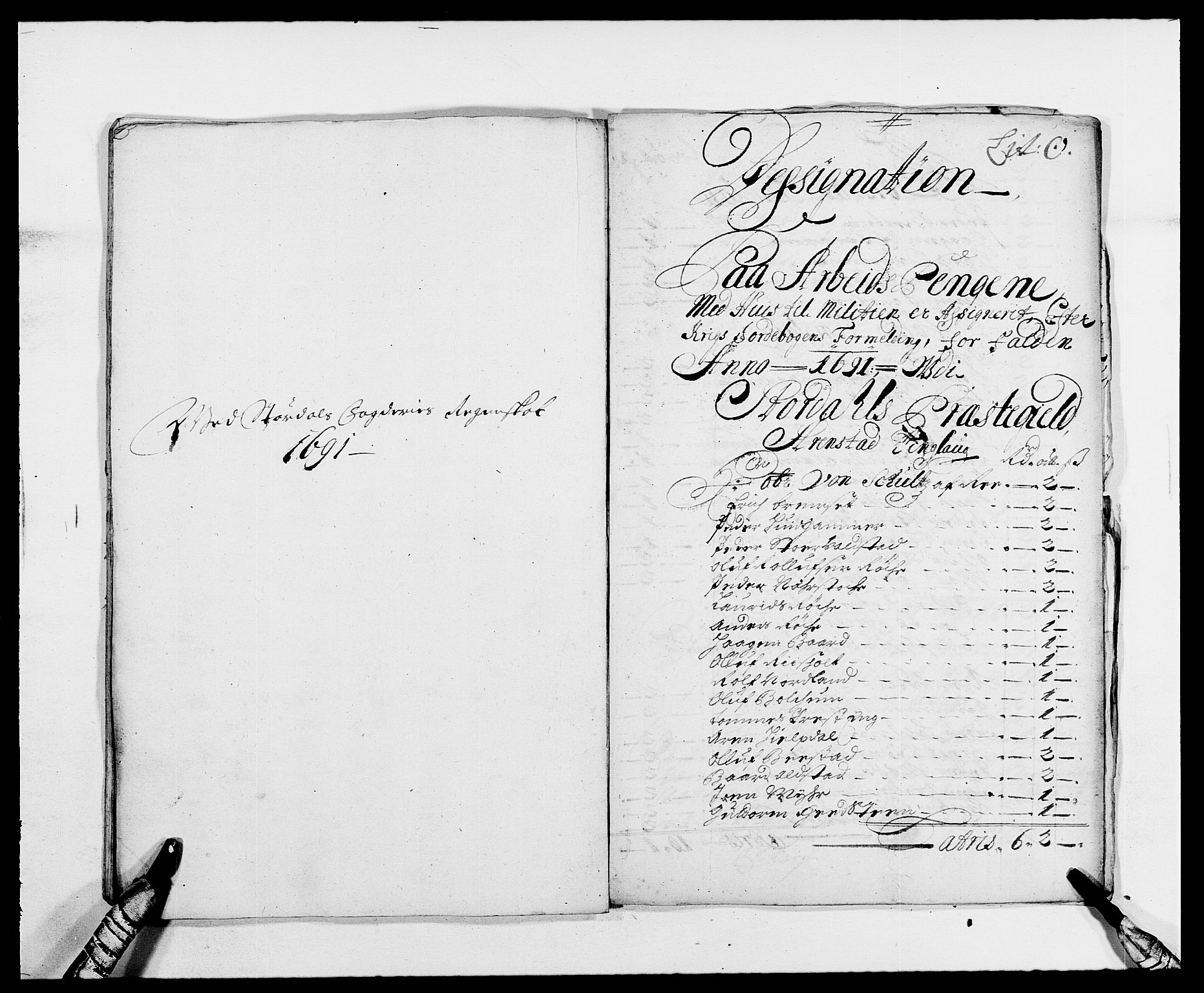 Rentekammeret inntil 1814, Reviderte regnskaper, Fogderegnskap, RA/EA-4092/R62/L4184: Fogderegnskap Stjørdal og Verdal, 1690-1691, p. 422