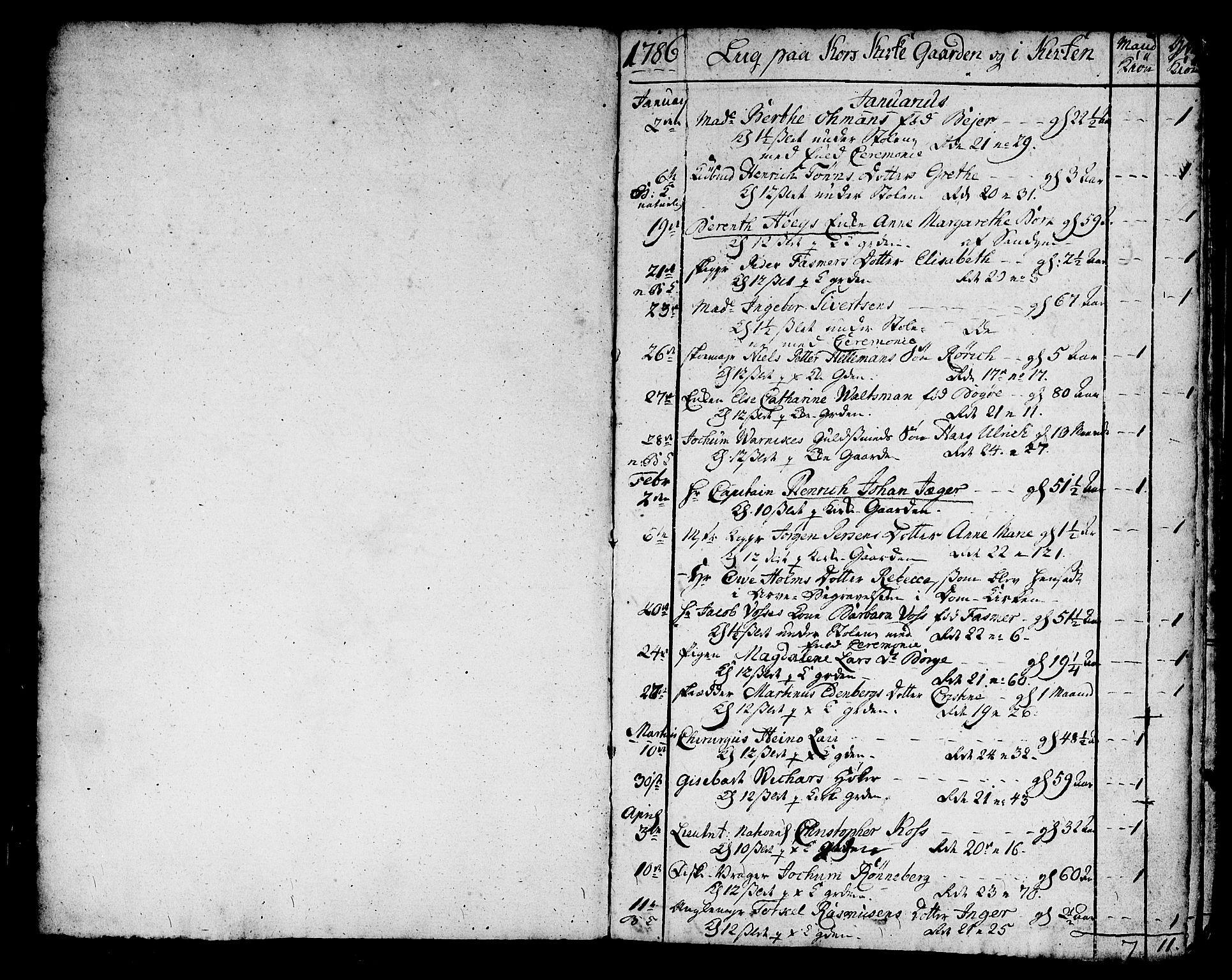 Korskirken sokneprestembete, SAB/A-76101/H/Haa/L0012: Parish register (official) no. A 12, 1786-1832, p. 176