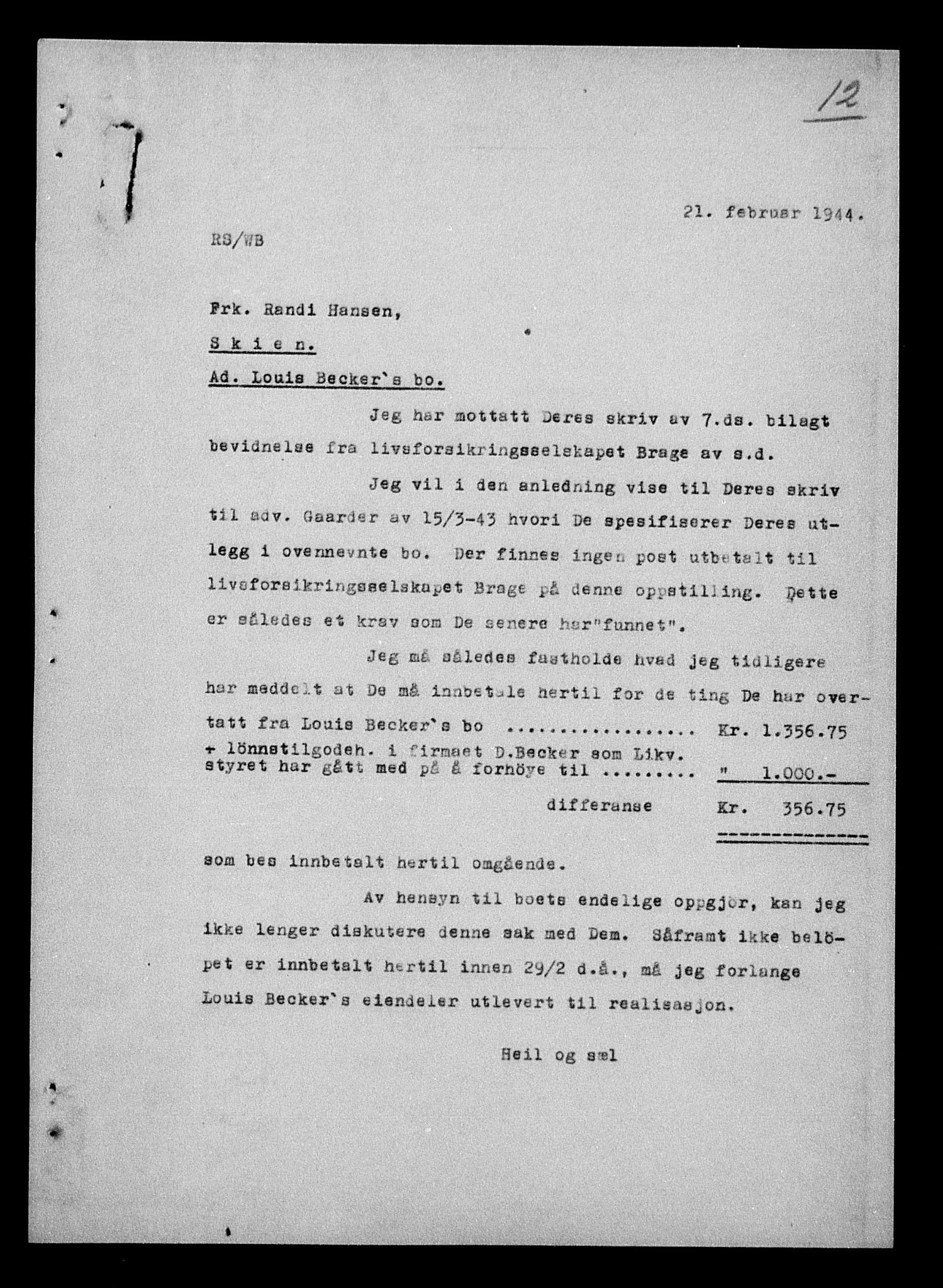 Justisdepartementet, Tilbakeføringskontoret for inndratte formuer, AV/RA-S-1564/H/Hc/Hcd/L0990: --, 1945-1947, p. 542