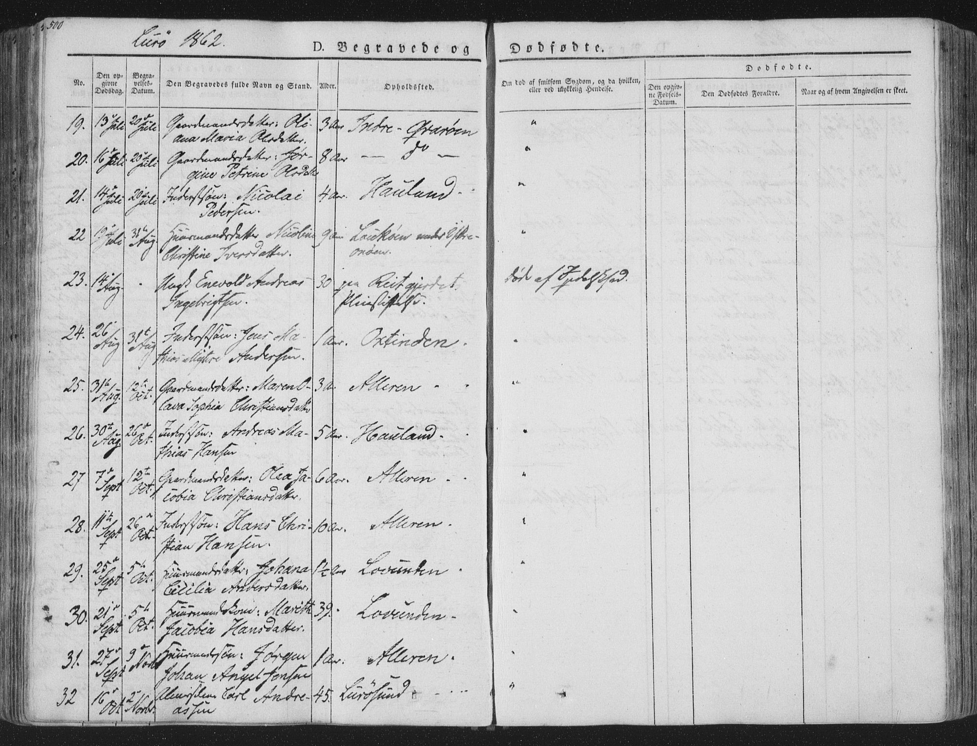 Ministerialprotokoller, klokkerbøker og fødselsregistre - Nordland, AV/SAT-A-1459/839/L0566: Parish register (official) no. 839A03, 1825-1862, p. 500