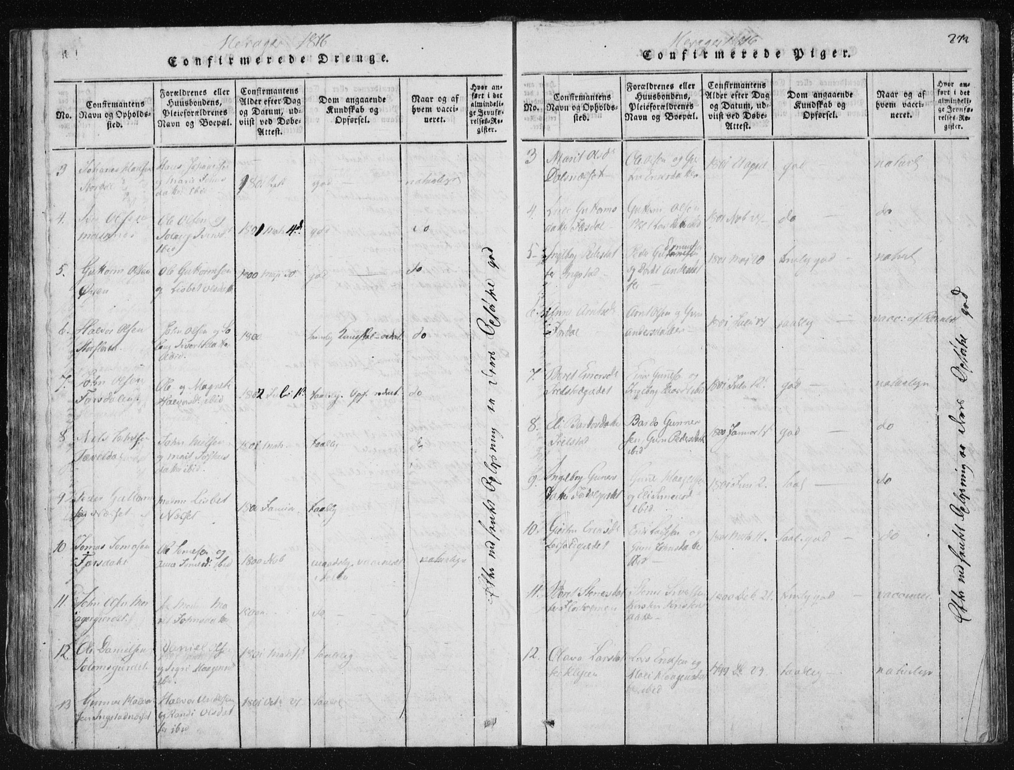 Ministerialprotokoller, klokkerbøker og fødselsregistre - Nord-Trøndelag, AV/SAT-A-1458/709/L0061: Parish register (official) no. 709A08 /4, 1815-1819, p. 272