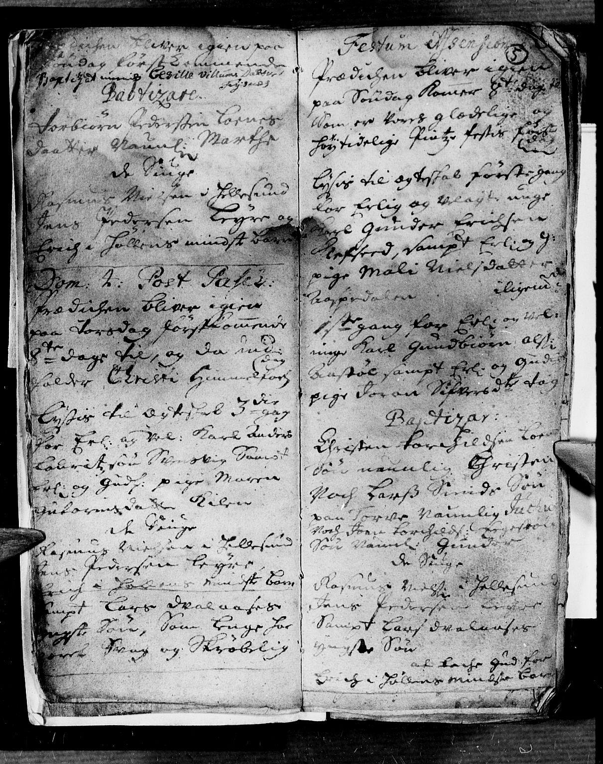 Søgne sokneprestkontor, SAK/1111-0037/F/Fa/Fab/L0001: Parish register (official) no. A 1, 1716-1740, p. 5