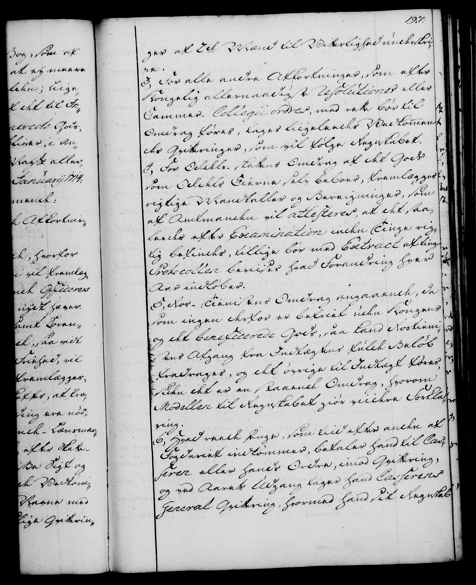 Rentekammeret, Kammerkanselliet, RA/EA-3111/G/Gg/Ggi/L0003: Norsk instruksjonsprotokoll med register (merket RK 53.36), 1751-1775, p. 197