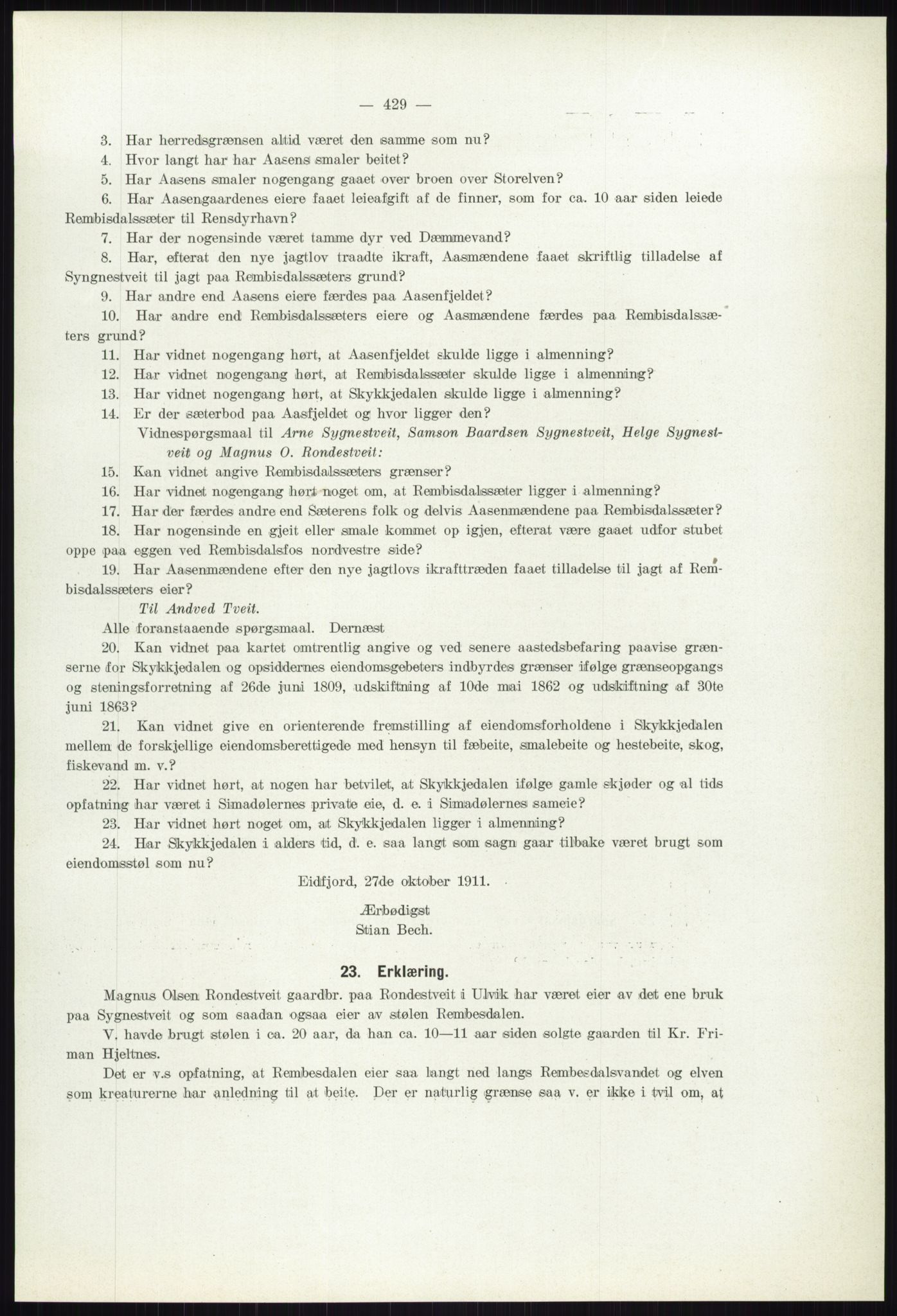 Høyfjellskommisjonen, AV/RA-S-1546/X/Xa/L0001: Nr. 1-33, 1909-1953, p. 451