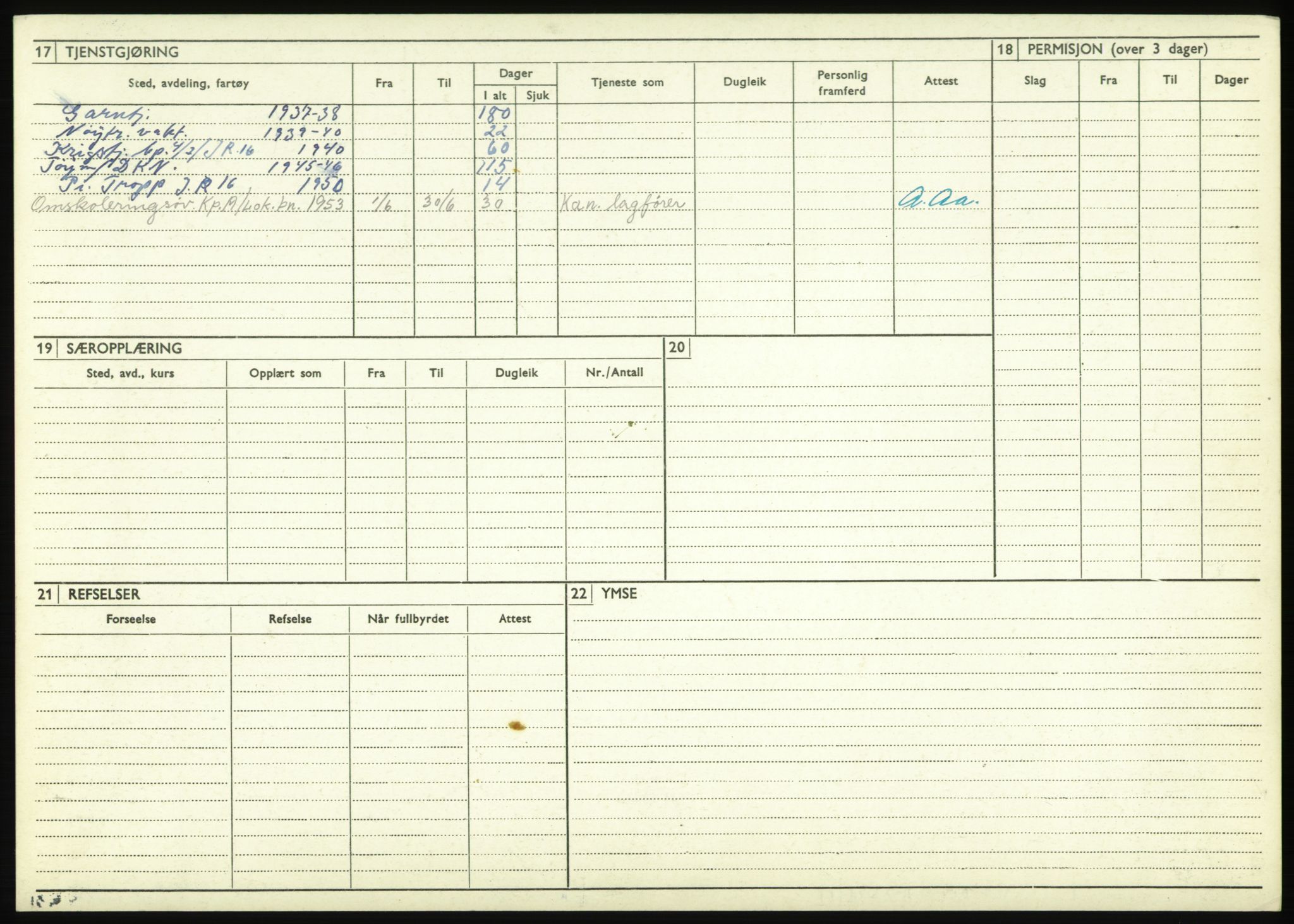 Forsvaret, Troms infanteriregiment nr. 16, AV/RA-RAFA-3146/P/Pa/L0021: Rulleblad for regimentets menige mannskaper, årsklasse 1937, 1937, p. 764