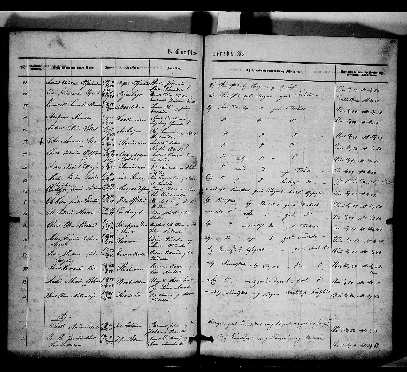 Romedal prestekontor, AV/SAH-PREST-004/K/L0005: Parish register (official) no. 5, 1862-1874, p. 154