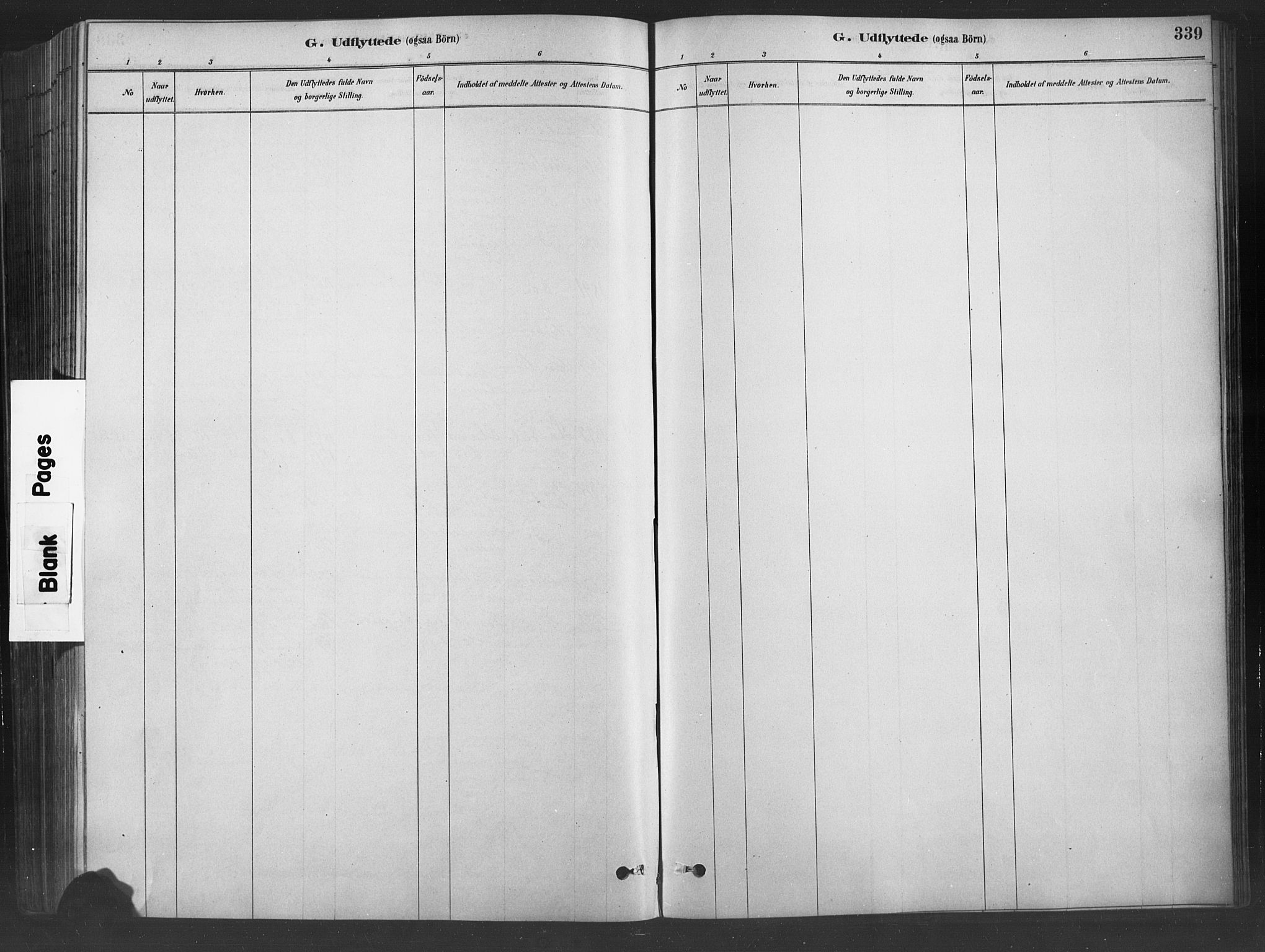 Fåberg prestekontor, SAH/PREST-086/H/Ha/Haa/L0009: Parish register (official) no. 9, 1879-1898, p. 339