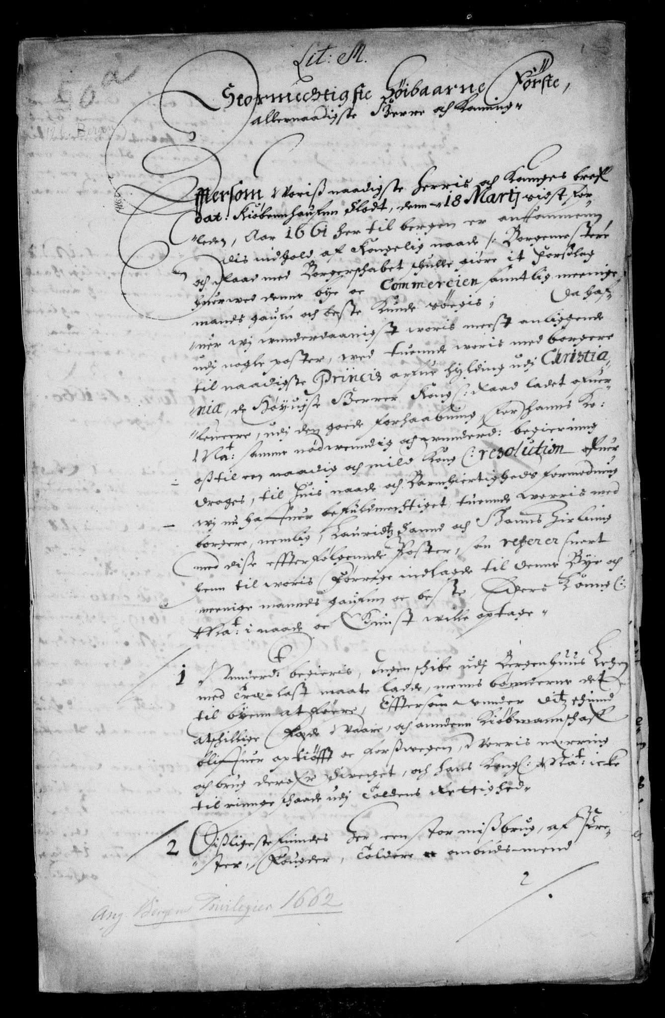 Danske Kanselli, Skapsaker, AV/RA-EA-4061/F/L0055: Skap 14, pakke 18A-18B, litra Ø, 1607-1704, p. 68
