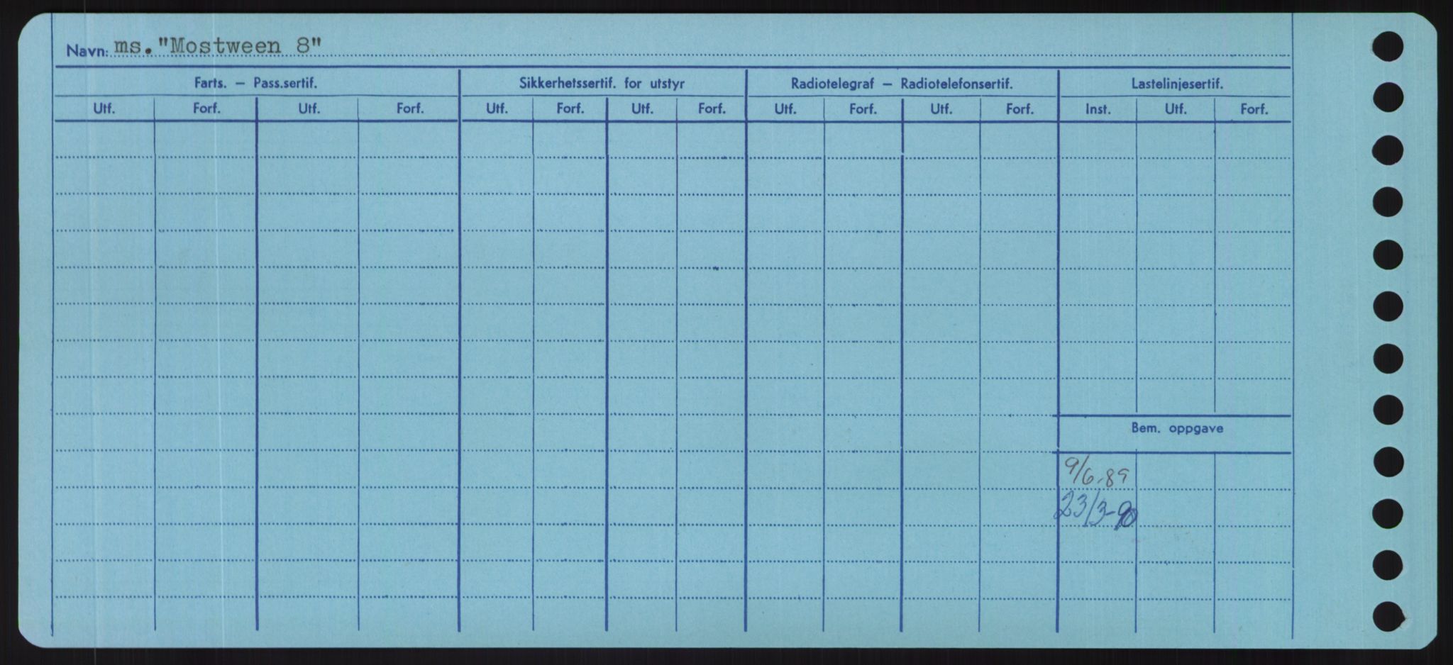 Sjøfartsdirektoratet med forløpere, Skipsmålingen, RA/S-1627/H/Hd/L0025: Fartøy, Min-Mås, p. 328