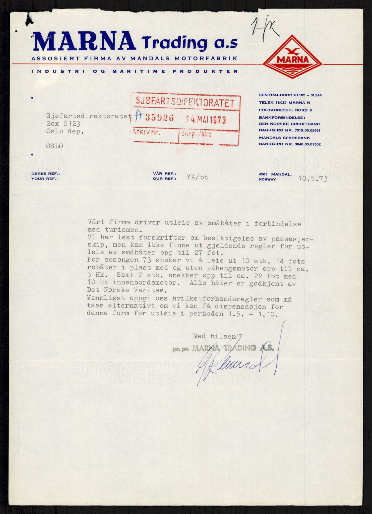 Sjøfartsdirektoratet med forløpere, generelt arkiv, AV/RA-S-1407/D/Du/Duc/L0641/0004: Skipskontrollen - Forskrifter    / Utleiebåter (2 mapper), 1977-1989, p. 313