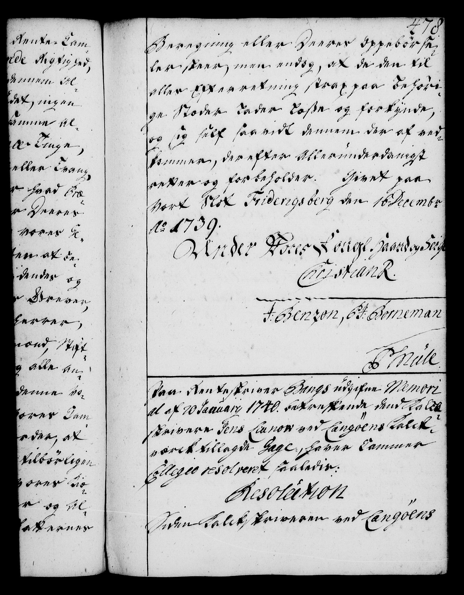 Rentekammeret, Kammerkanselliet, RA/EA-3111/G/Gg/Gga/L0004: Norsk ekspedisjonsprotokoll med register (merket RK 53.4), 1734-1741, p. 478