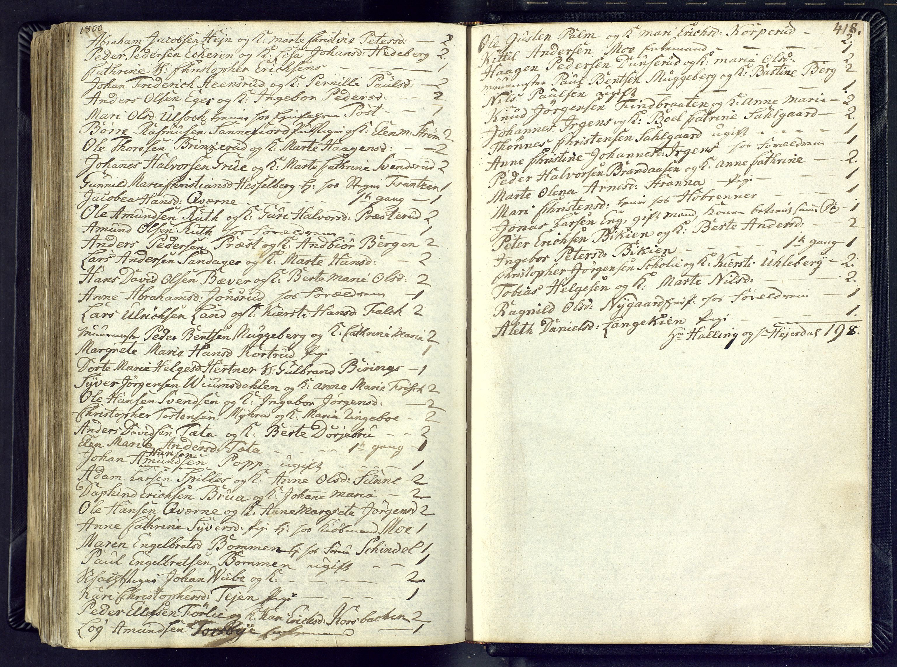 Kongsberg kirkebøker, SAKO/A-22/M/Ma/L0012: Communicants register no. 12, 1794-1800, p. 418