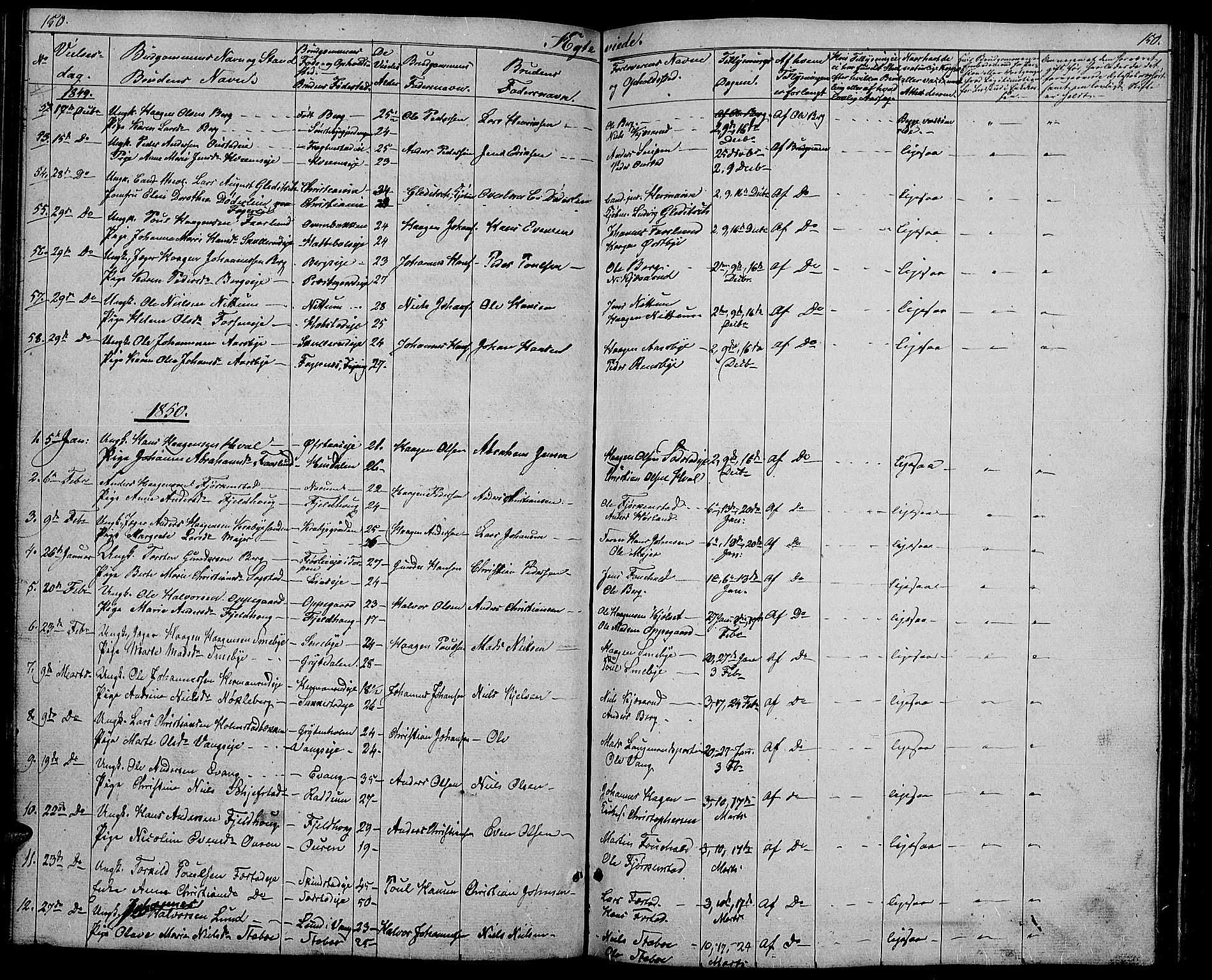 Østre Toten prestekontor, SAH/PREST-104/H/Ha/Hab/L0003: Parish register (copy) no. 3, 1848-1857, p. 150