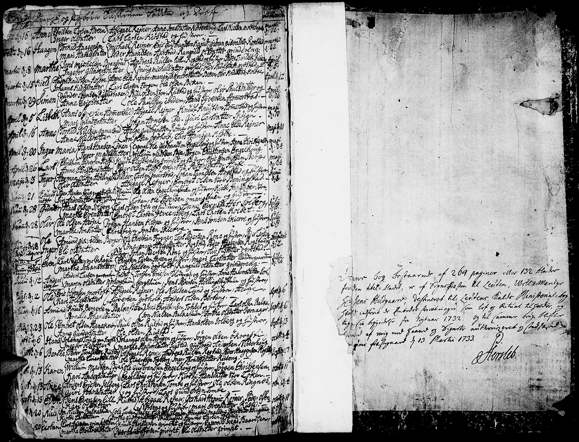 Løten prestekontor, SAH/PREST-022/K/Ka/L0002: Parish register (official) no. 2, 1731-1772, p. 272-273