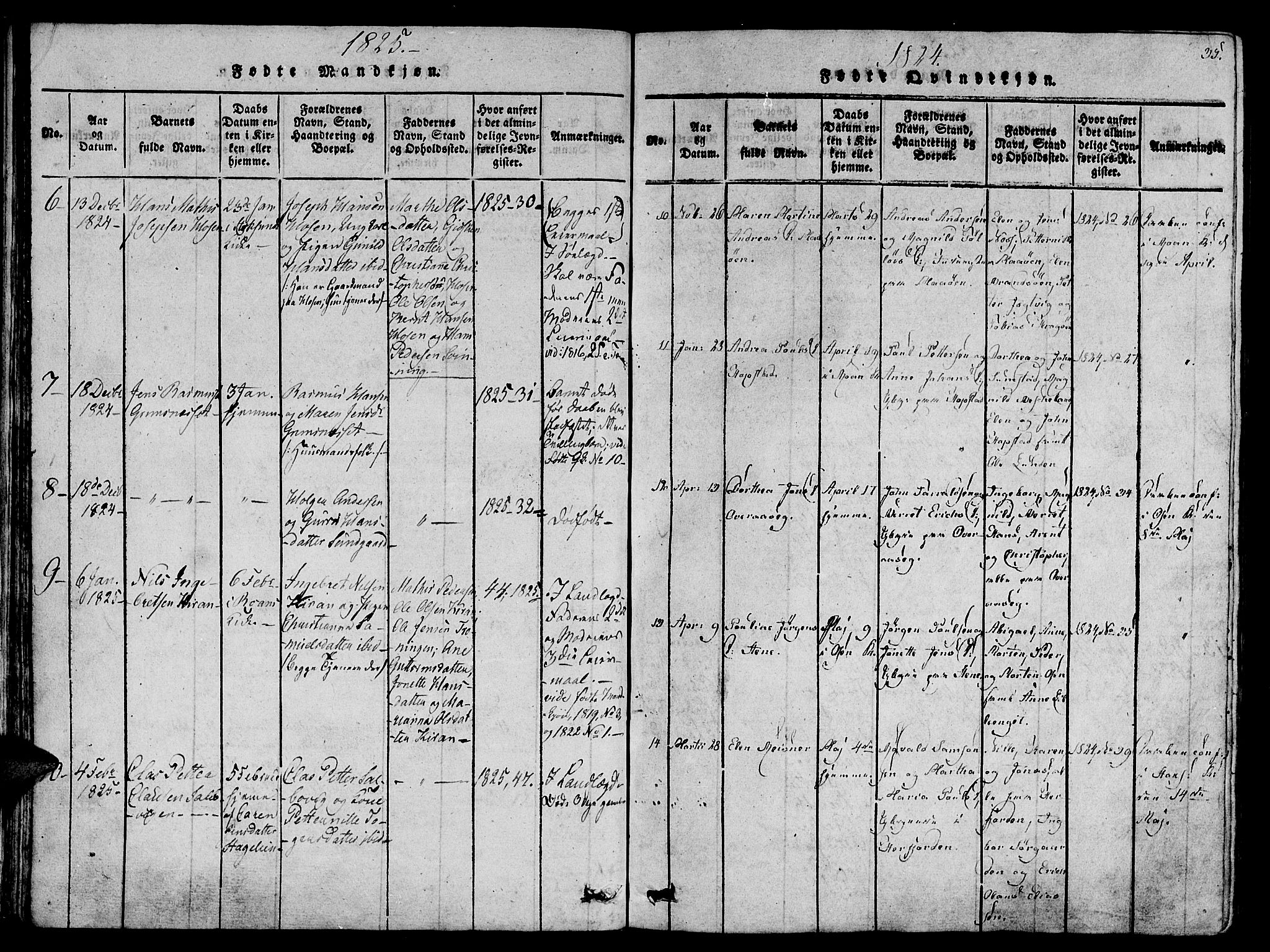 Ministerialprotokoller, klokkerbøker og fødselsregistre - Sør-Trøndelag, SAT/A-1456/657/L0702: Parish register (official) no. 657A03, 1818-1831, p. 35