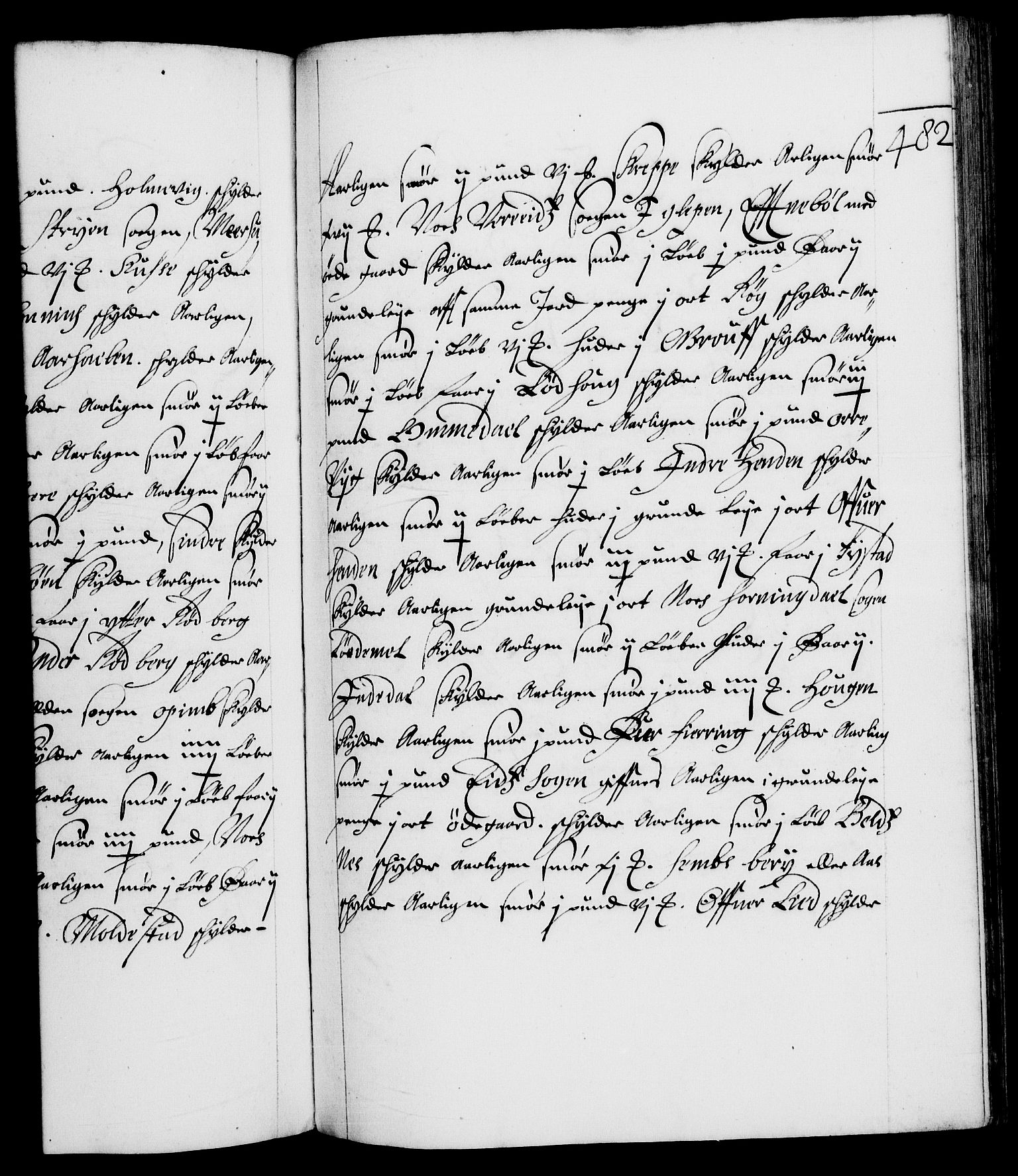 Danske Kanselli 1572-1799, AV/RA-EA-3023/F/Fc/Fca/Fcaa/L0007: Norske registre (mikrofilm), 1648-1650, p. 482a