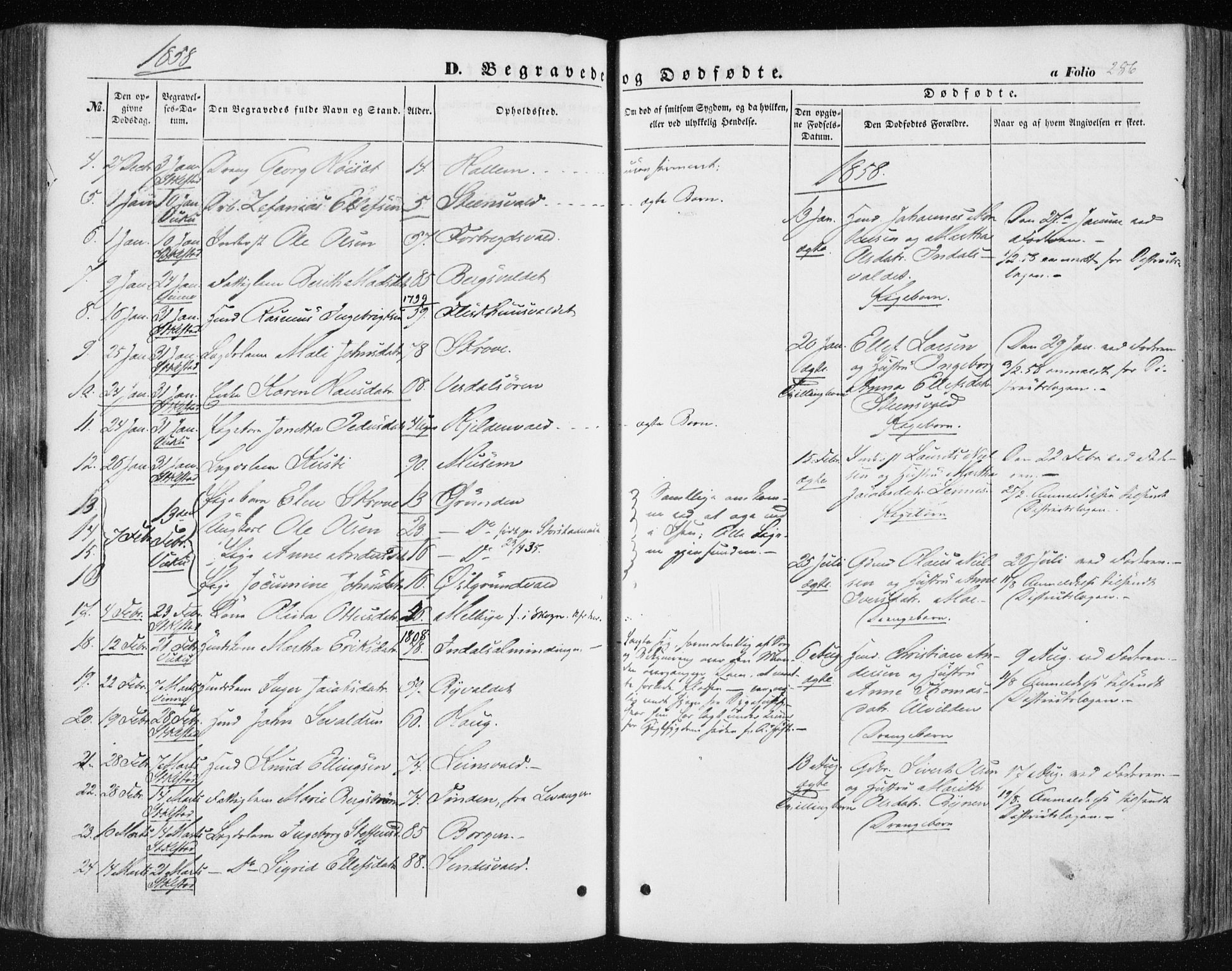 Ministerialprotokoller, klokkerbøker og fødselsregistre - Nord-Trøndelag, SAT/A-1458/723/L0240: Parish register (official) no. 723A09, 1852-1860, p. 286