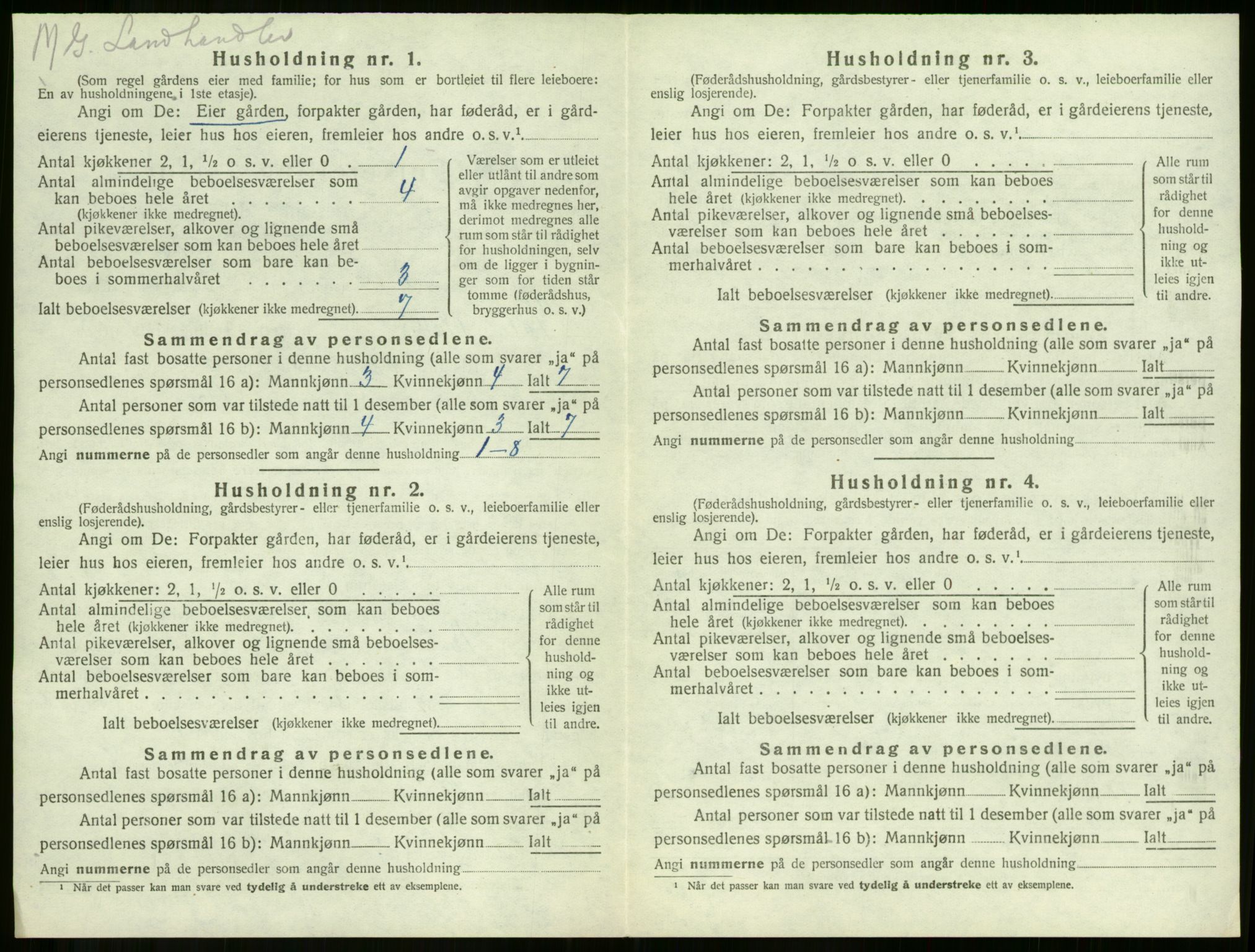 SAKO, 1920 census for Våle, 1920, p. 400