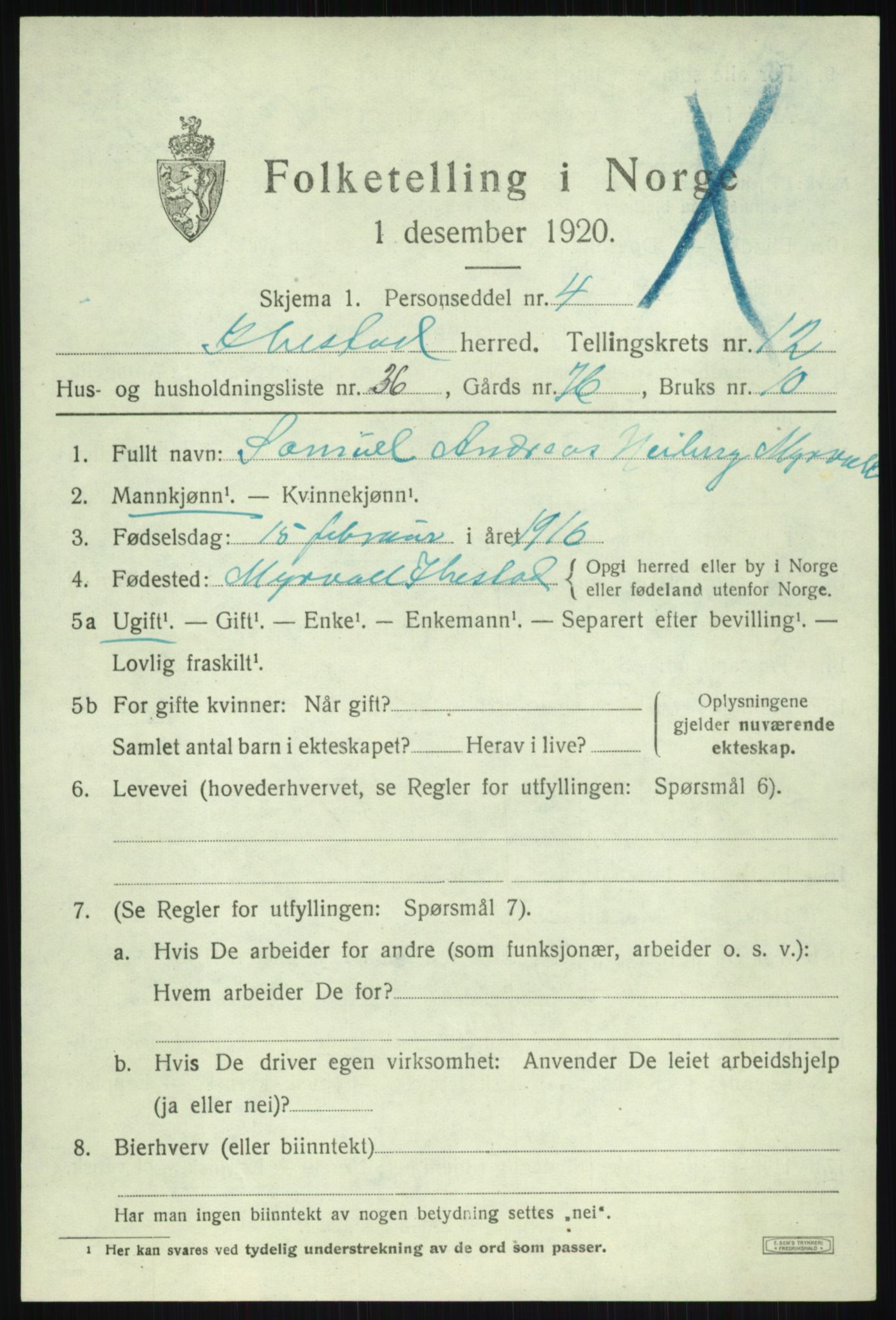 SATØ, 1920 census for Ibestad, 1920, p. 6758