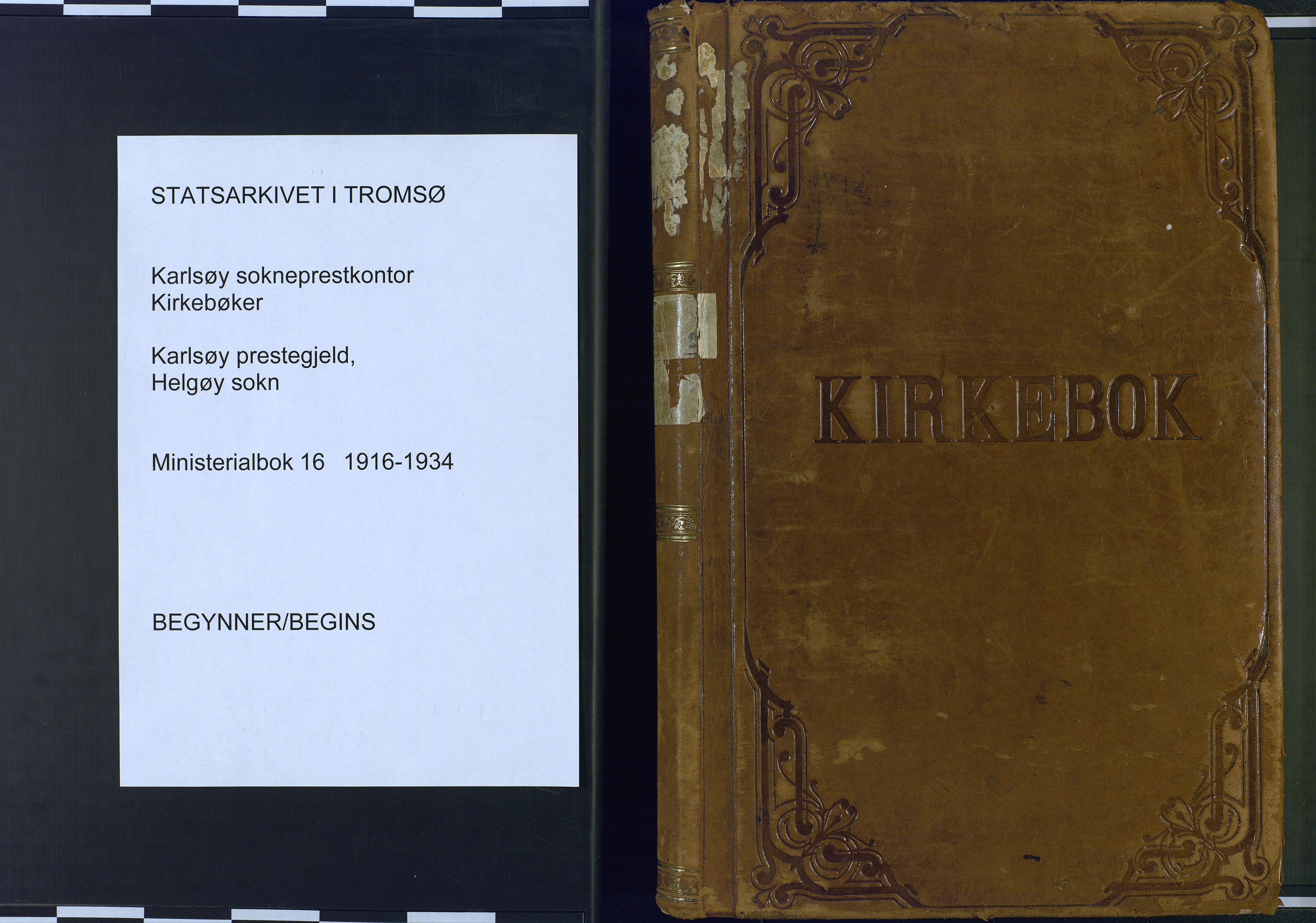 Karlsøy sokneprestembete, SATØ/S-1299: Parish register (official) no. 16, 1916-1934