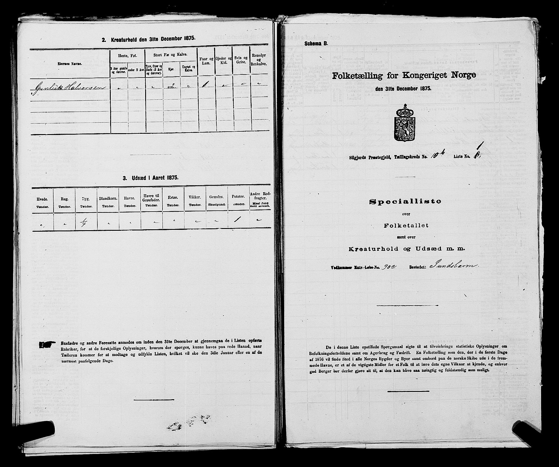 SAKO, 1875 census for 0828P Seljord, 1875, p. 1168