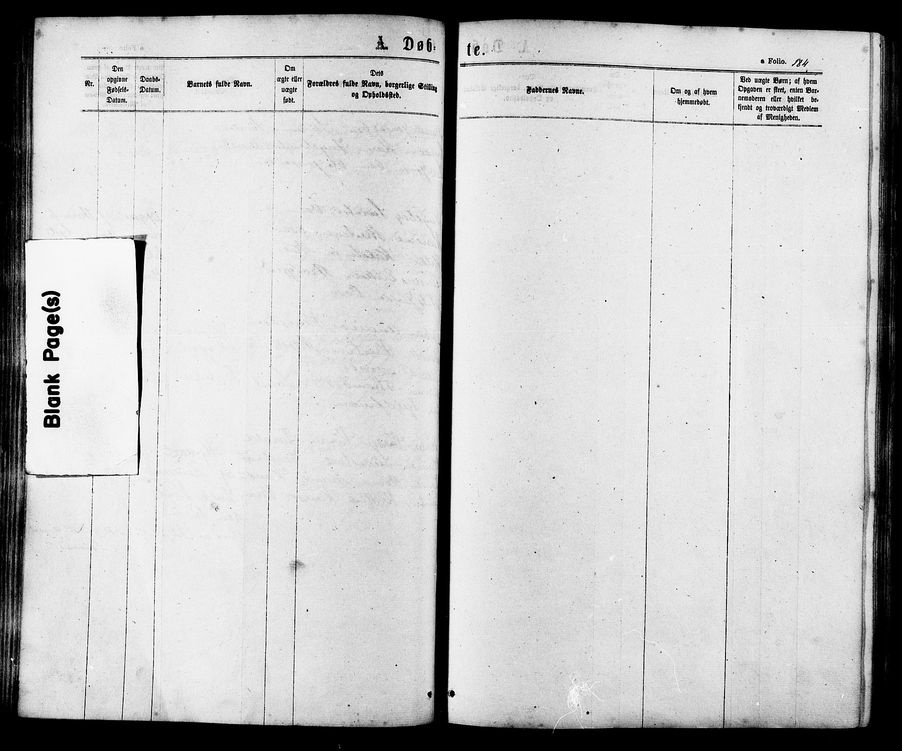 Ministerialprotokoller, klokkerbøker og fødselsregistre - Sør-Trøndelag, SAT/A-1456/657/L0706: Parish register (official) no. 657A07, 1867-1878, p. 184