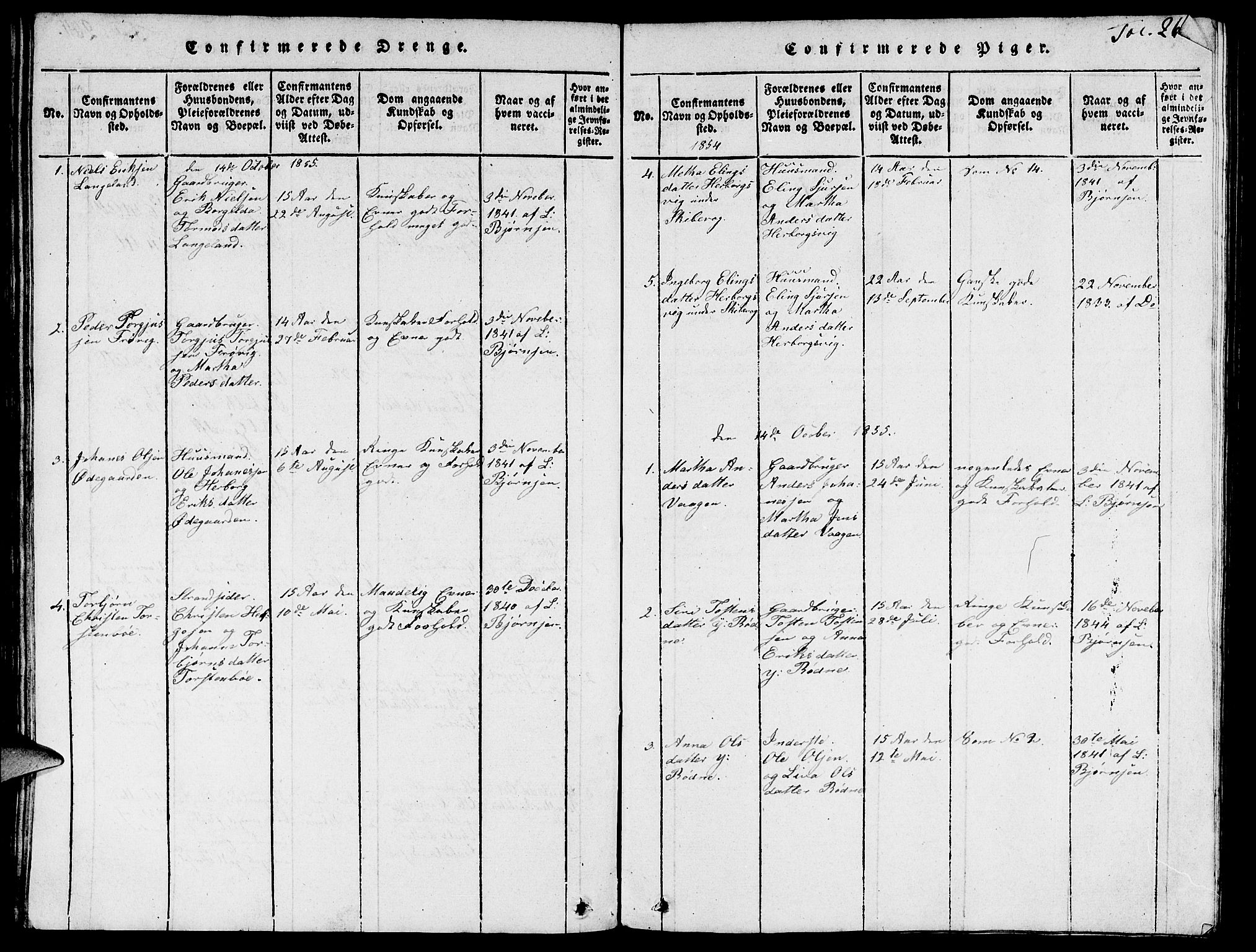 Vikedal sokneprestkontor, AV/SAST-A-101840/01/V: Parish register (copy) no. B 3, 1816-1867, p. 265