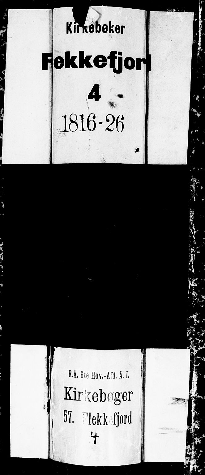 Flekkefjord sokneprestkontor, AV/SAK-1111-0012/F/Fb/Fbc/L0003: Parish register (copy) no. B 3, 1815-1826