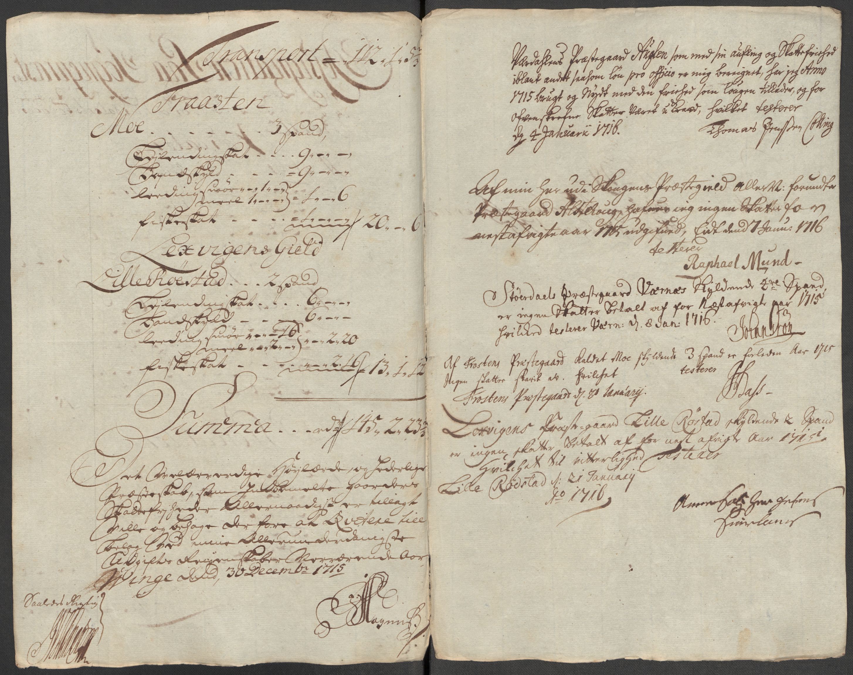 Rentekammeret inntil 1814, Reviderte regnskaper, Fogderegnskap, RA/EA-4092/R62/L4205: Fogderegnskap Stjørdal og Verdal, 1715, p. 250