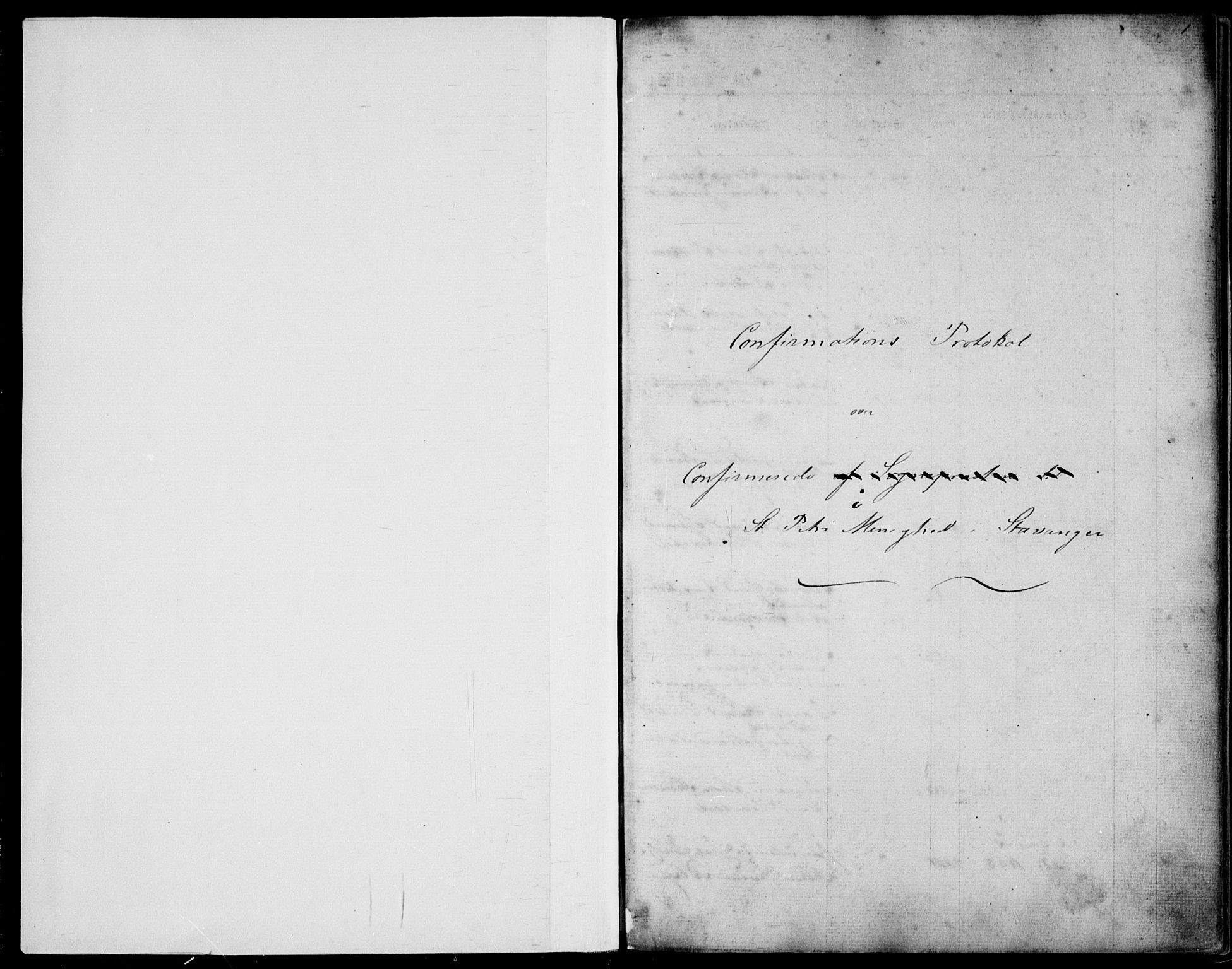 St. Petri sokneprestkontor, SAST/A-101813/001/30/30BA/L0007: Parish register (official) no. A 7, 1865-1868, p. 1