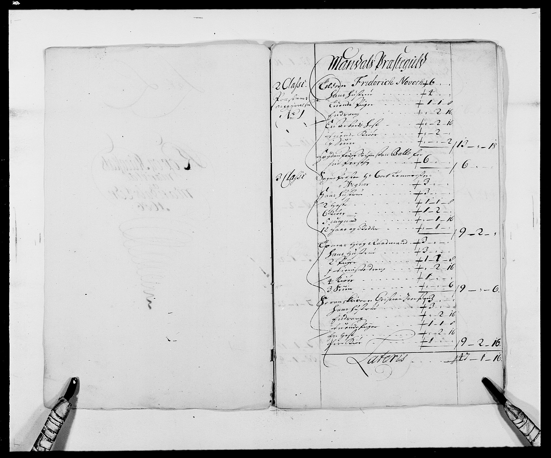 Rentekammeret inntil 1814, Reviderte regnskaper, Fogderegnskap, RA/EA-4092/R42/L2542: Mandal fogderi, 1685-1687, p. 155