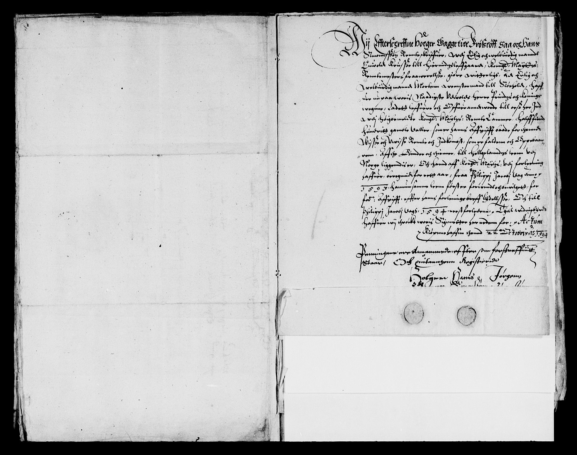 Rentekammeret inntil 1814, Reviderte regnskaper, Lensregnskaper, AV/RA-EA-5023/R/Rb/Rbz/L0001: Nordlandenes len, 1592-1611