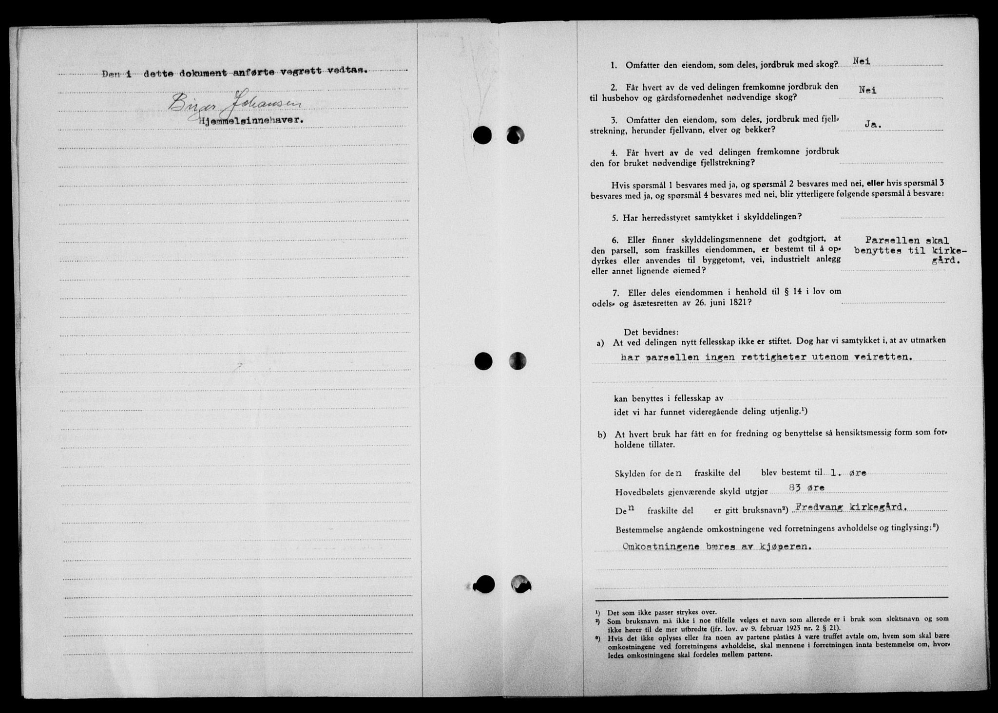 Lofoten sorenskriveri, SAT/A-0017/1/2/2C/L0020a: Mortgage book no. 20a, 1948-1949, Diary no: : 476/1949