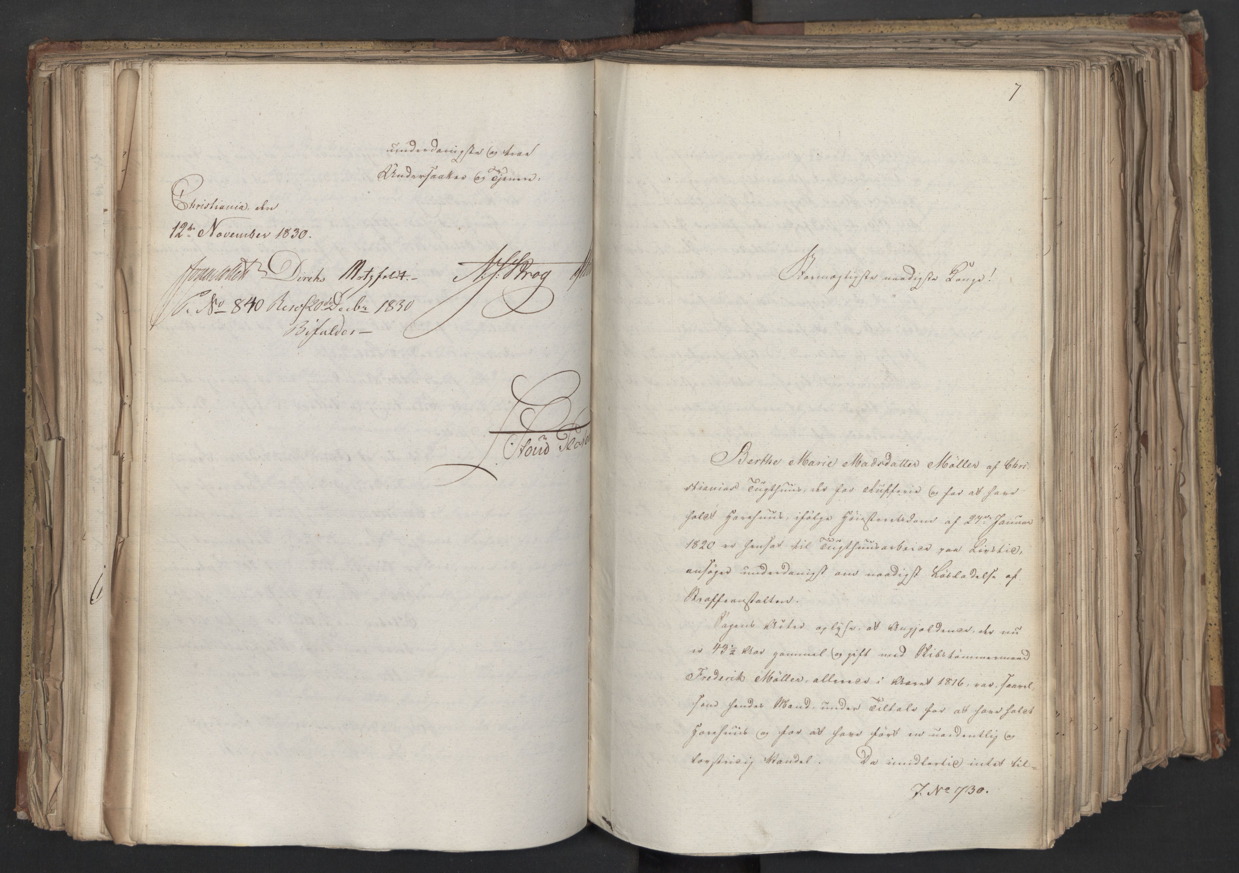Statsrådsavdelingen i Stockholm, AV/RA-S-1003/D/Da/L0068: Regjeringsinnstillinger nr. 660-876, 1830, p. 226