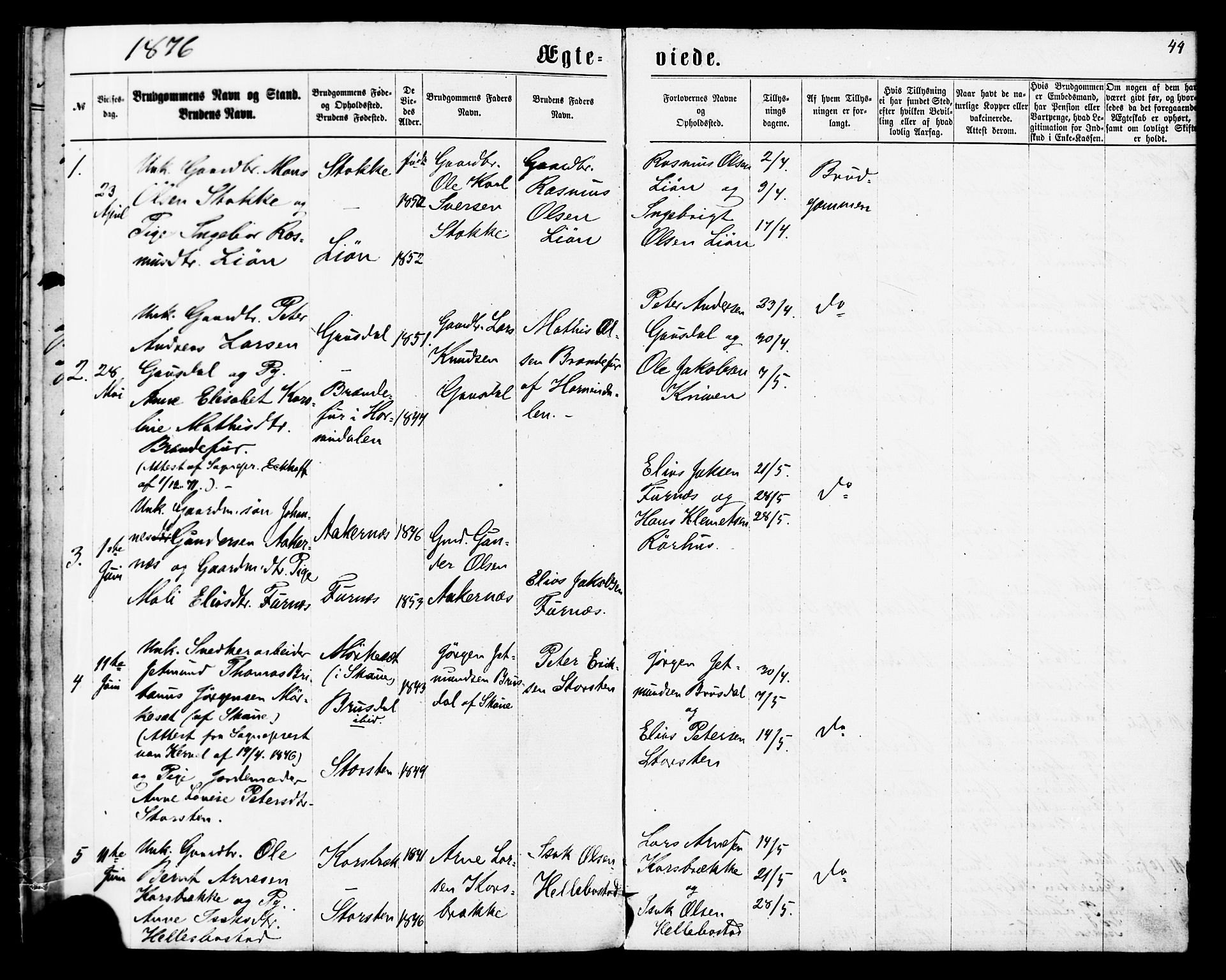 Ministerialprotokoller, klokkerbøker og fødselsregistre - Møre og Romsdal, SAT/A-1454/517/L0224: Parish register (official) no. 517A04, 1853-1880, p. 44