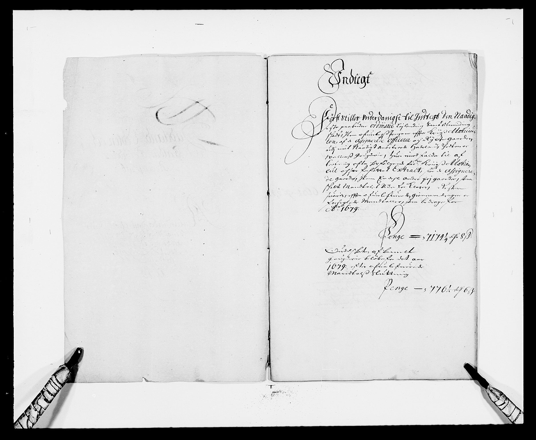 Rentekammeret inntil 1814, Reviderte regnskaper, Fogderegnskap, RA/EA-4092/R18/L1272: Fogderegnskap Hadeland, Toten og Valdres, 1679, p. 2