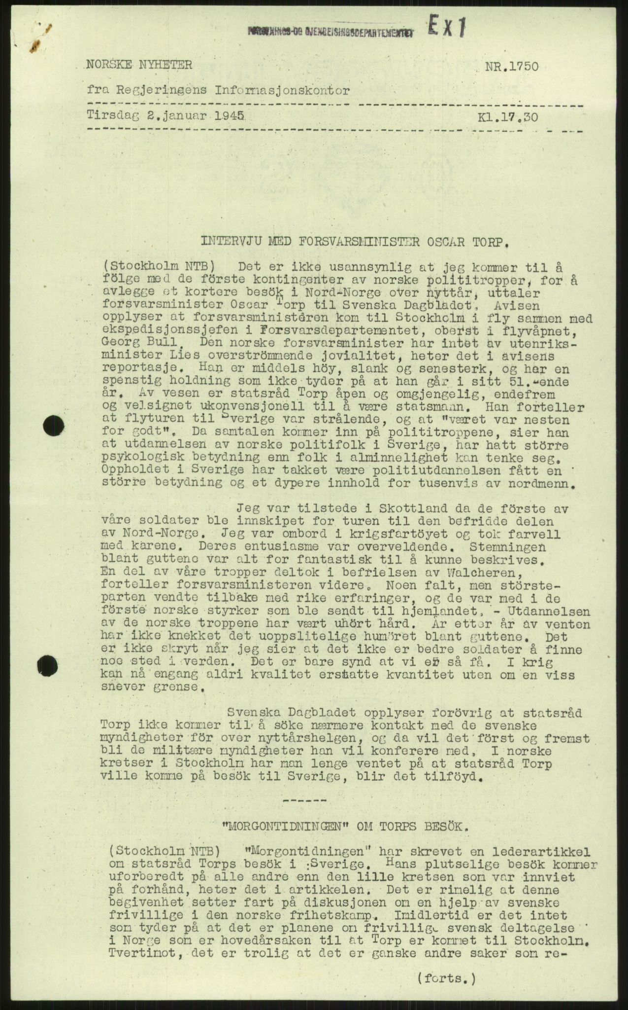 Kommunaldepartementet, Den alminnelige avdeling, AV/RA-S-1437/F/Fe, 1944-1945, p. 233