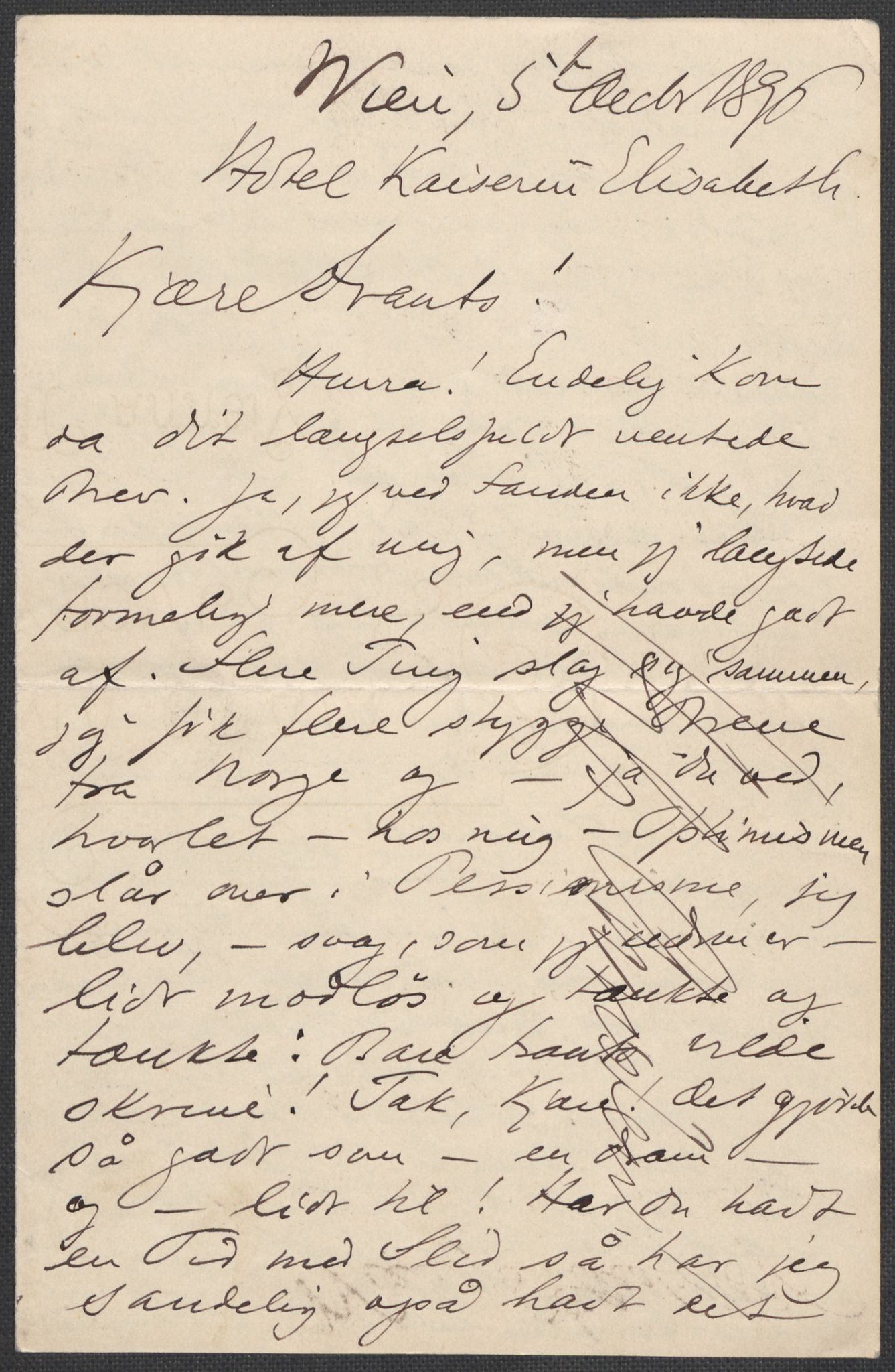 Beyer, Frants, AV/RA-PA-0132/F/L0001: Brev fra Edvard Grieg til Frantz Beyer og "En del optegnelser som kan tjene til kommentar til brevene" av Marie Beyer, 1872-1907, p. 479