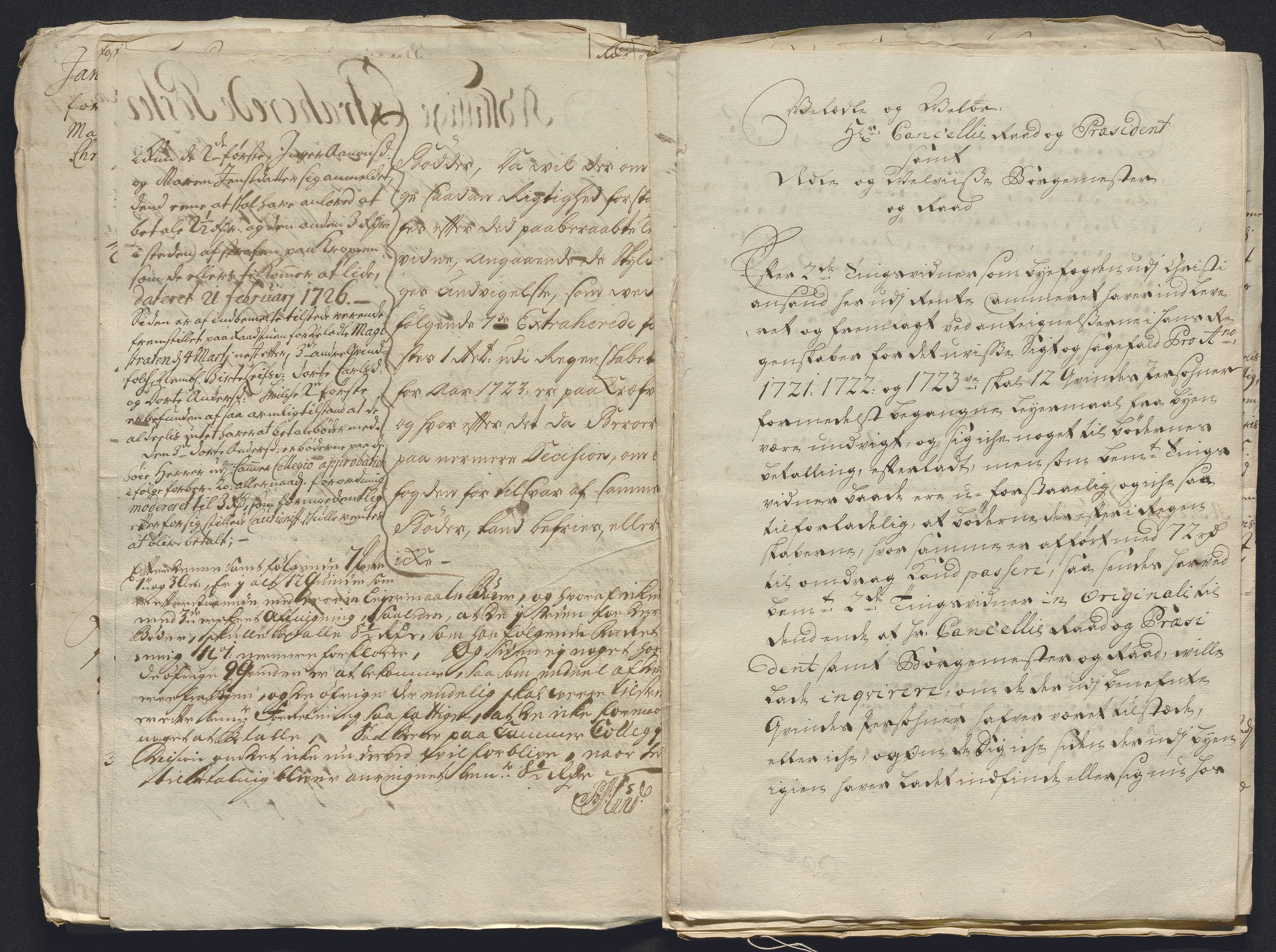 Rentekammeret inntil 1814, Reviderte regnskaper, Byregnskaper, AV/RA-EA-4066/R/Rm/L0286: [M19] Sikt og sakefall, 1719-1727, p. 285