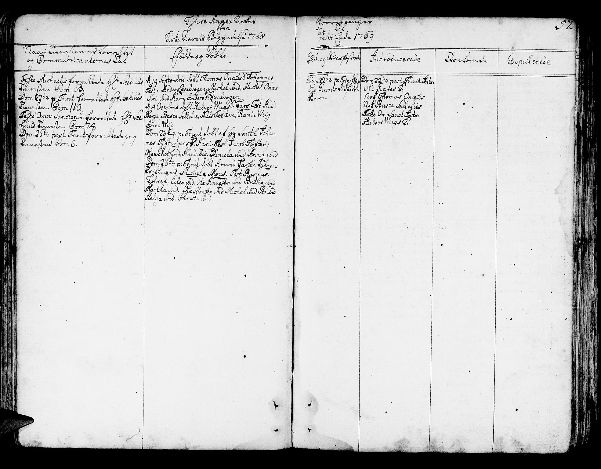 Lindås Sokneprestembete, AV/SAB-A-76701/H/Haa/Haaa/L0004: Parish register (official) no. A 4, 1764-1791, p. 52