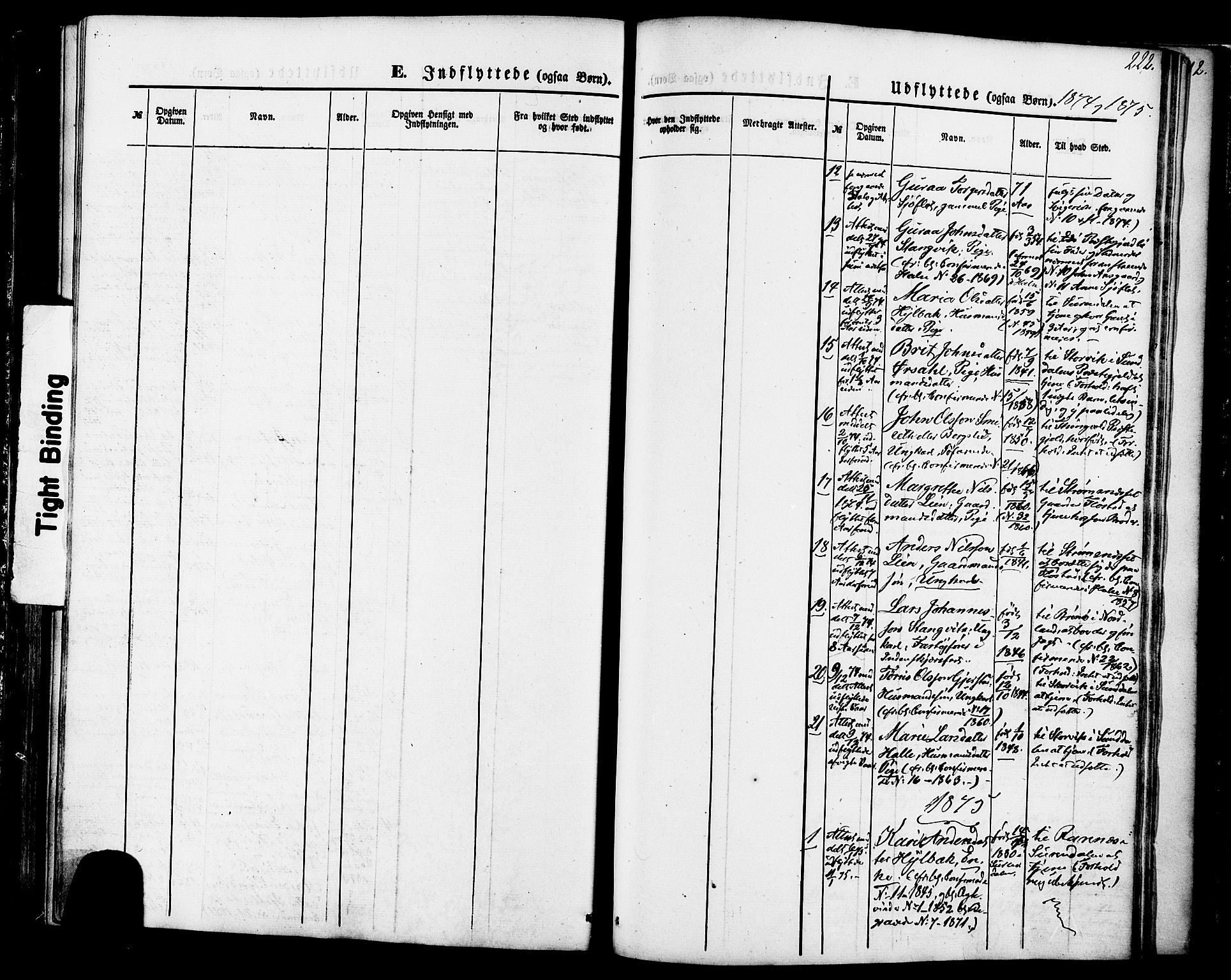 Ministerialprotokoller, klokkerbøker og fødselsregistre - Møre og Romsdal, AV/SAT-A-1454/592/L1027: Parish register (official) no. 592A05, 1865-1878, p. 222