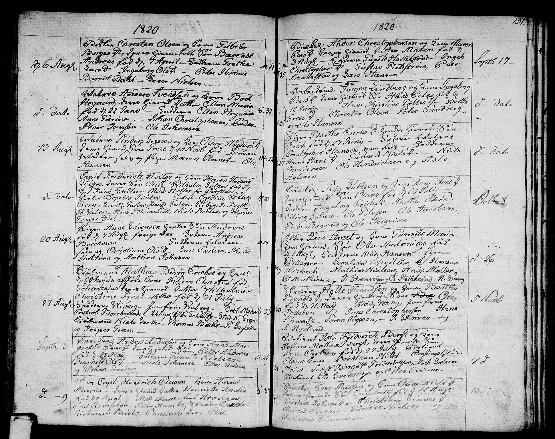 Strømsø kirkebøker, SAKO/A-246/F/Fa/L0010: Parish register (official) no. I 10, 1792-1822, p. 131