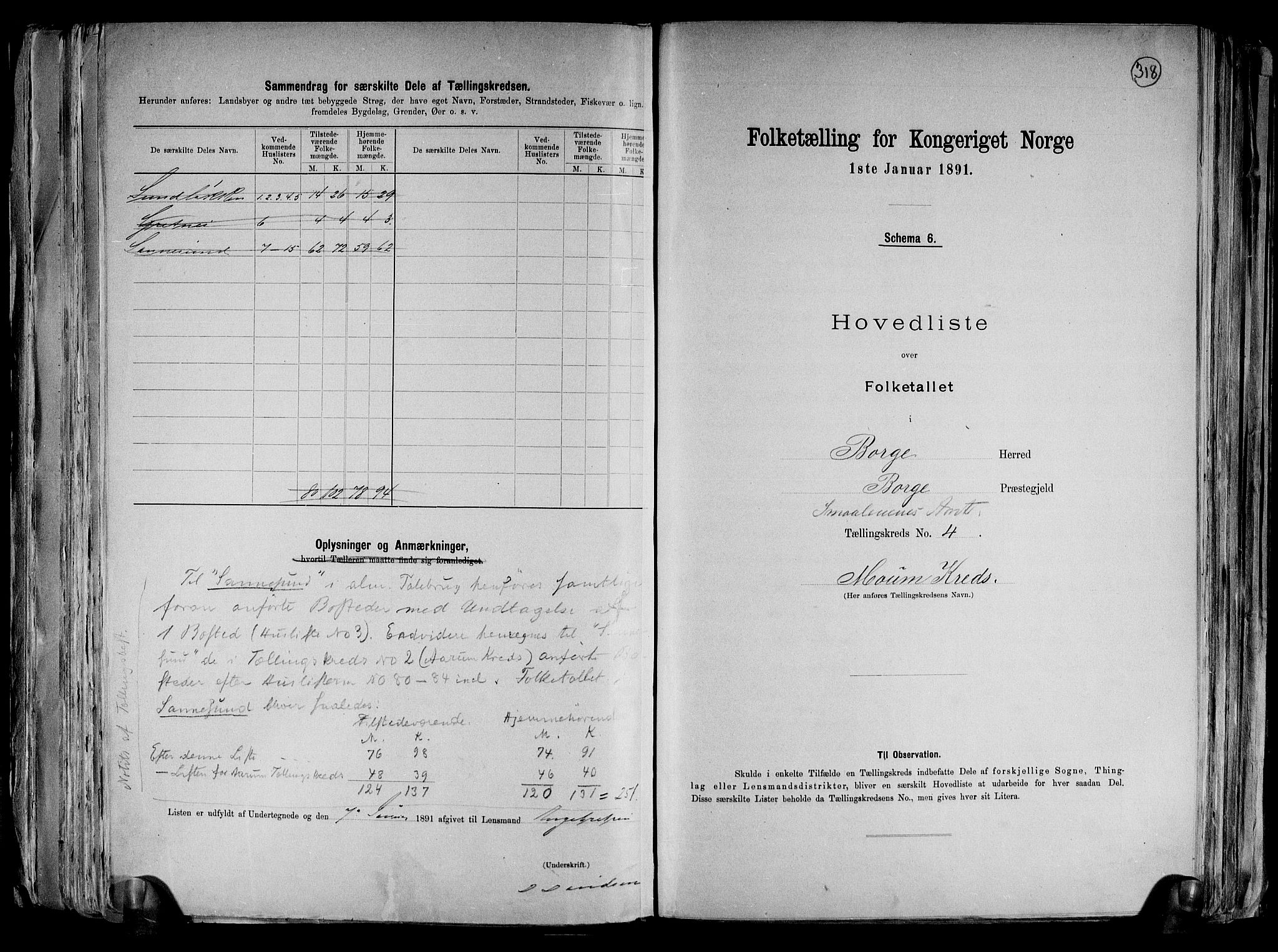 RA, 1891 census for 0113 Borge, 1891, p. 10