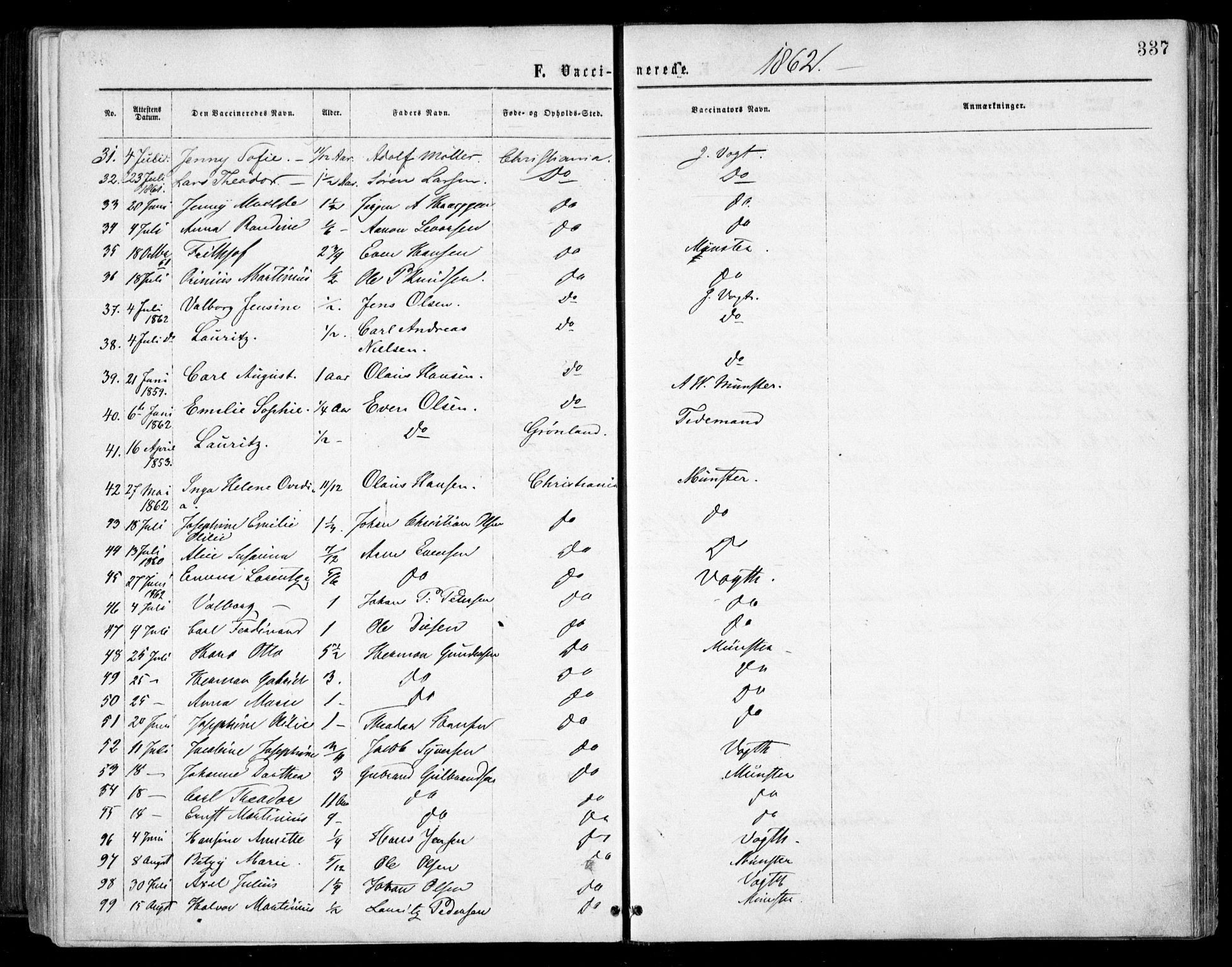 Grønland prestekontor Kirkebøker, AV/SAO-A-10848/F/Fa/L0002: Parish register (official) no. 2, 1862-1868, p. 337