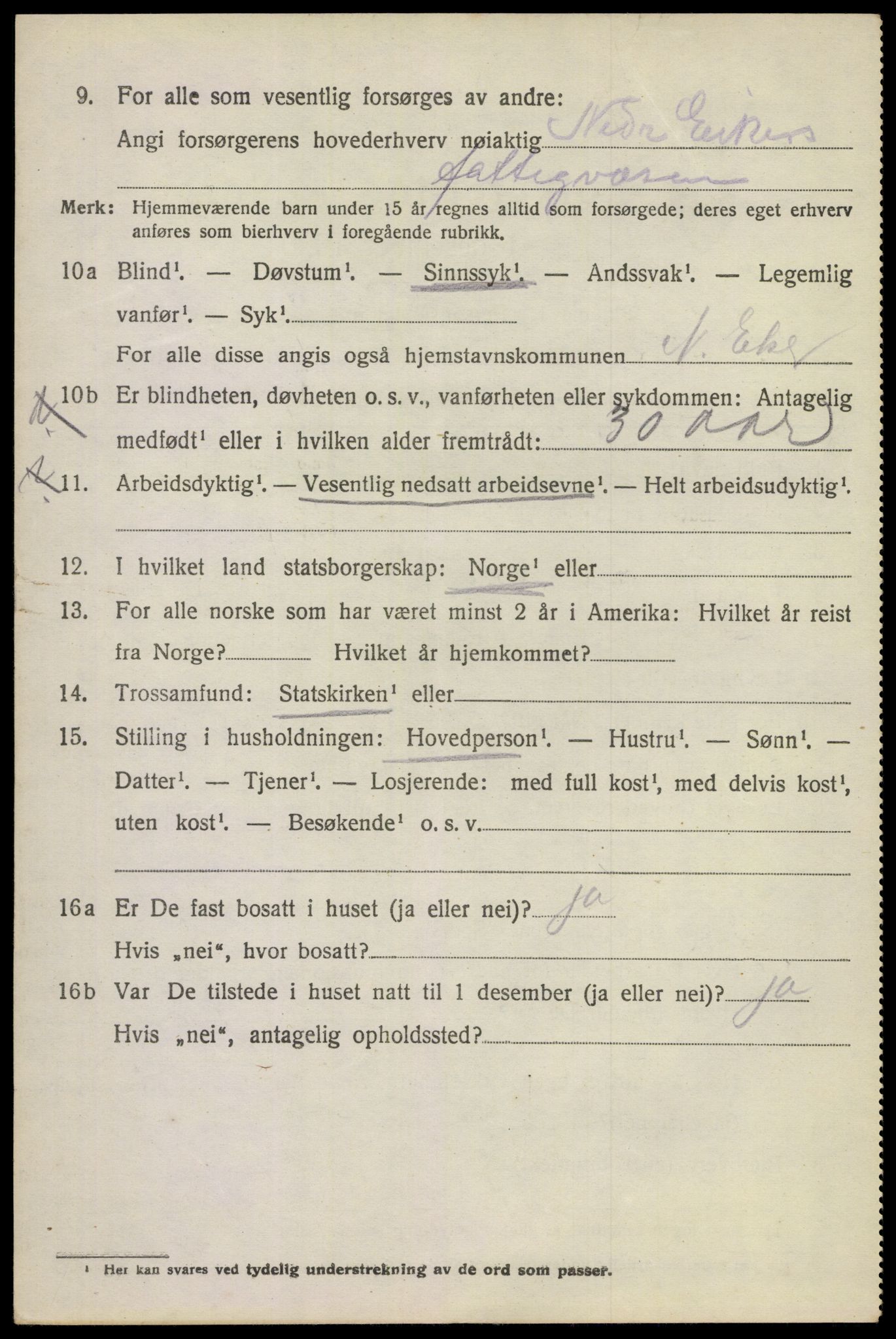 SAKO, 1920 census for Nedre Eiker, 1920, p. 5864