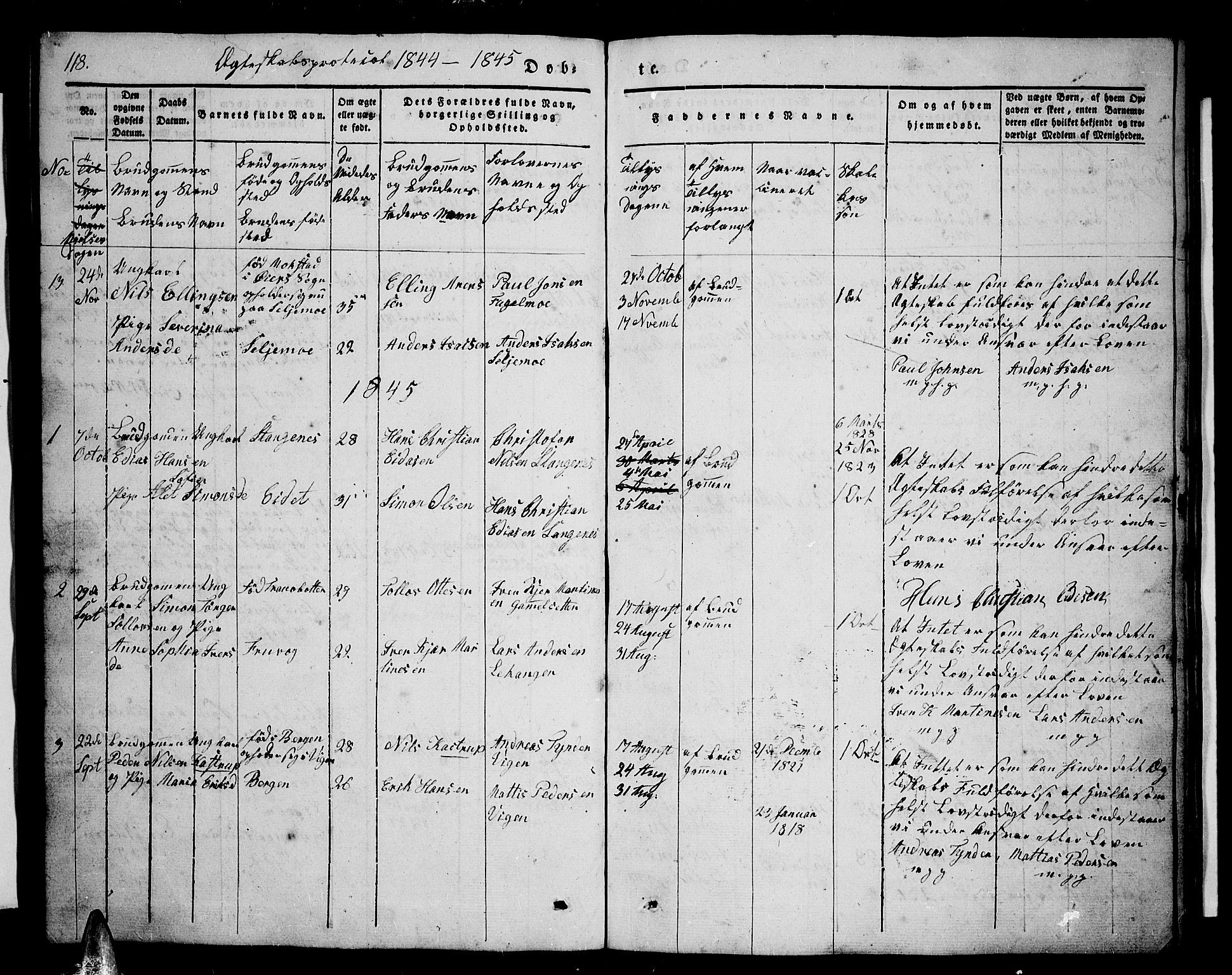 Tranøy sokneprestkontor, SATØ/S-1313/I/Ia/Iab/L0001klokker: Parish register (copy) no. 1, 1835-1853, p. 118